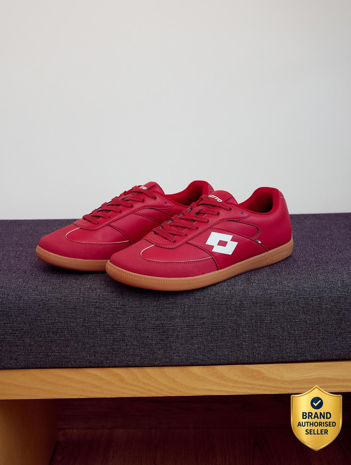 LOTTO Mavin Court Sneakers For Men (Red , 6) - Image 1