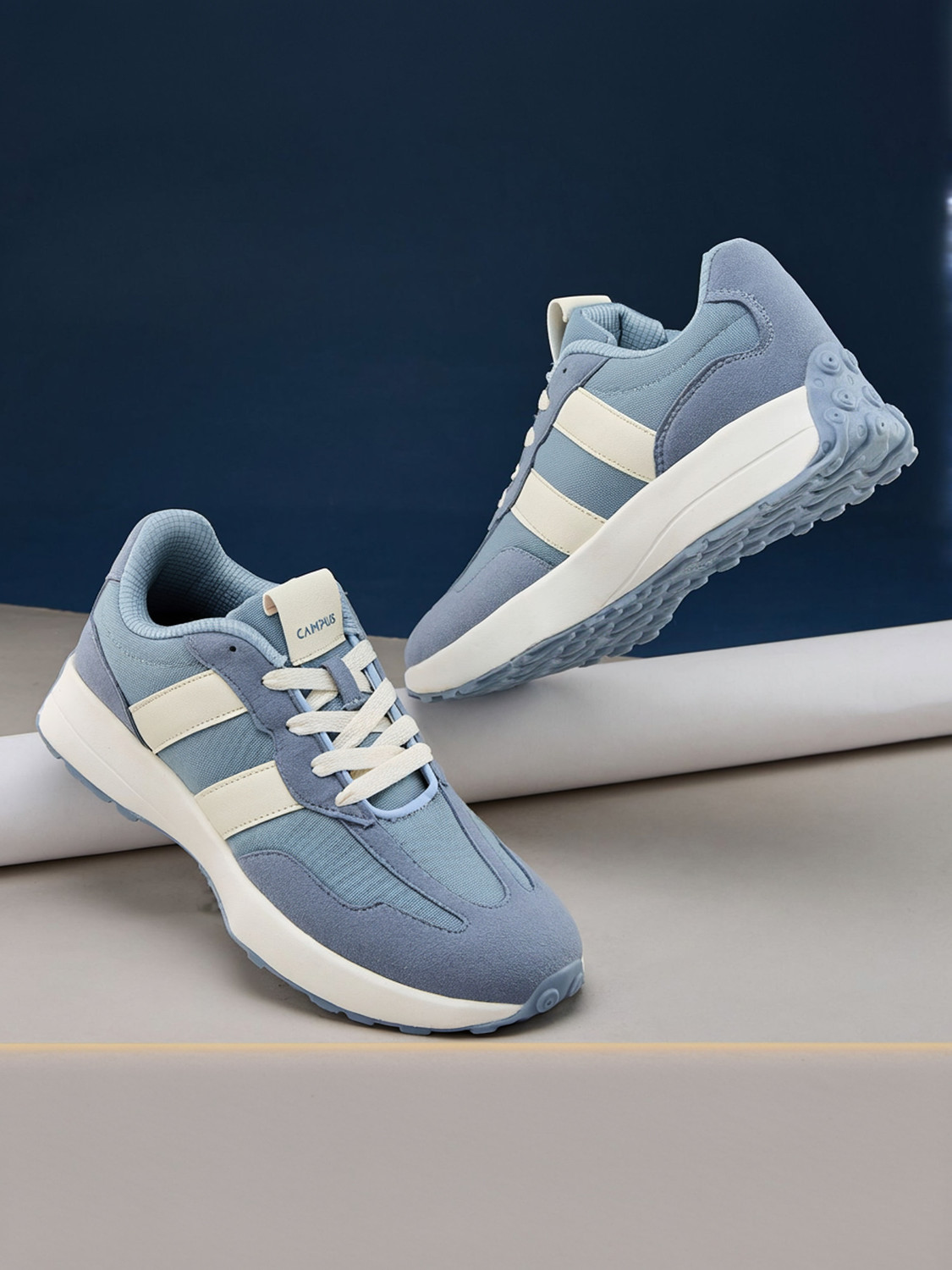 CAMPUS BRISK | Casual, Walking, Daily Wear Sneakers for Men | Lightweight Comfortable Sneakers For Men (Blue , 7) - Image 1
