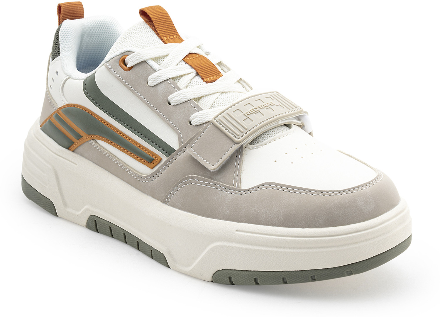 RED TAPE Low Cut in Orange | Lifestyle Sneakers Sneakers For Men (Beige , 8) - Image 1