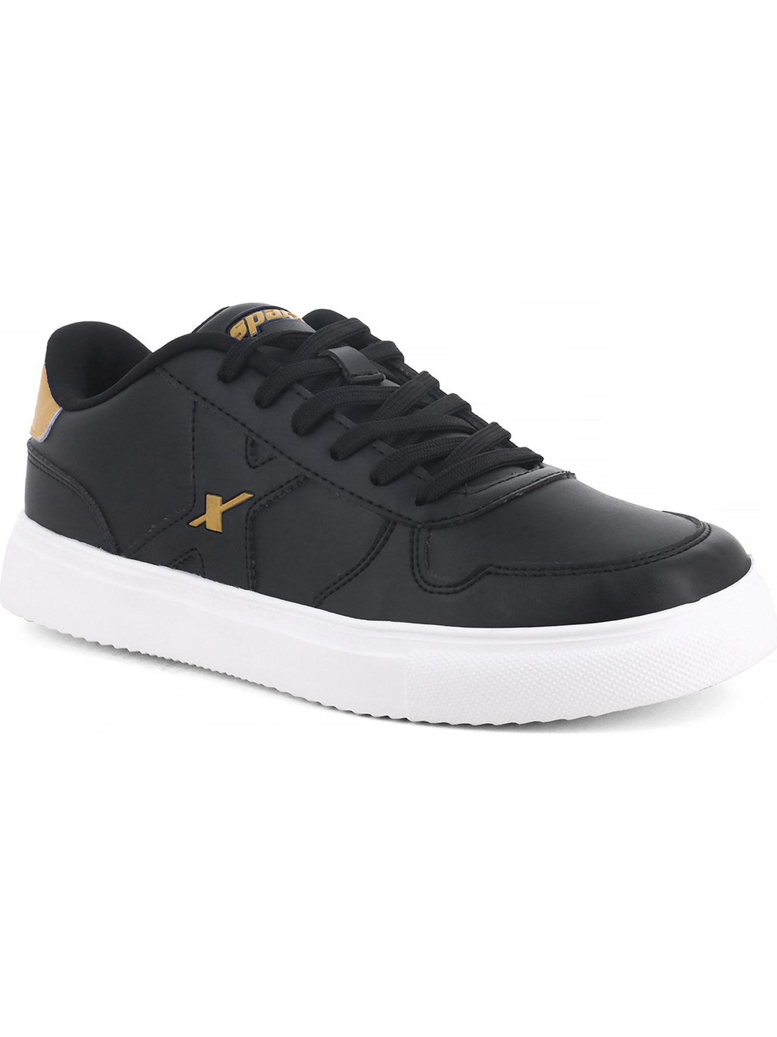 Sparx SM 9065 | Stylish, Comfortable | Sneakers For Men (Black, Gold , 9) - Image 1