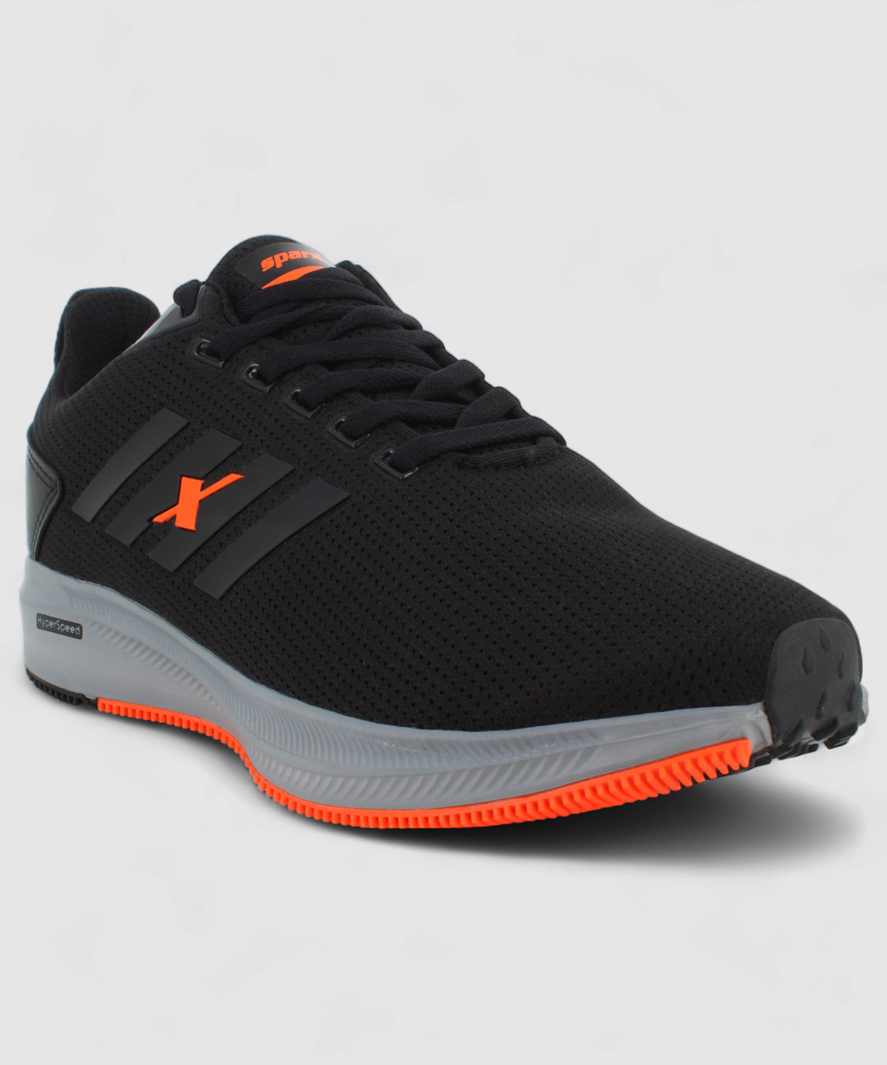 Sparx SM-676 Running Shoes For Men (Black, Orange , 9) - Image 1