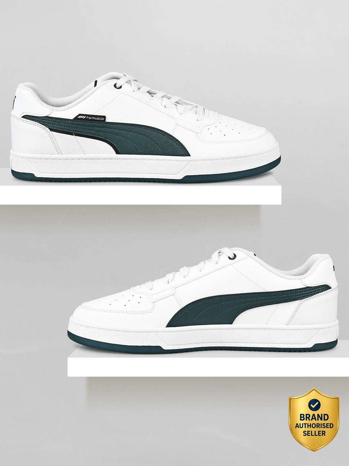 PUMA Formula 1 Caven 2.0 Sneakers for Men (White, UK 7) - Image 1
