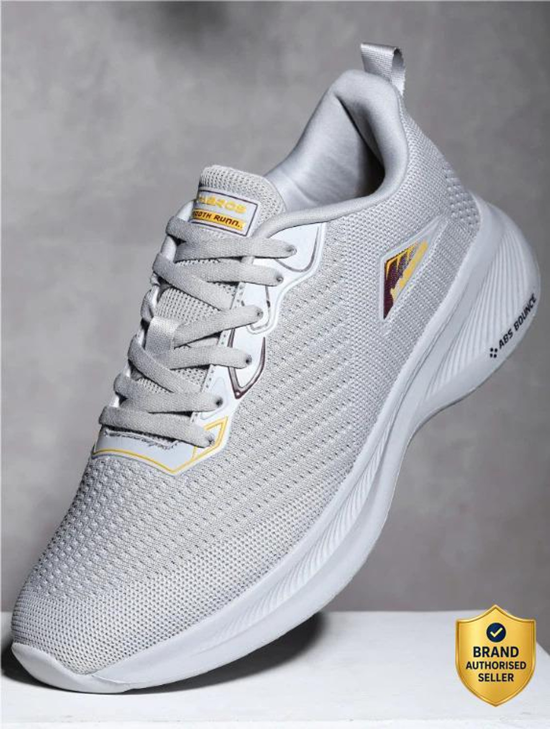 Abros INTER CEPTOR-3 Sneakers for Men (Grey, Size 10) - Image 1
