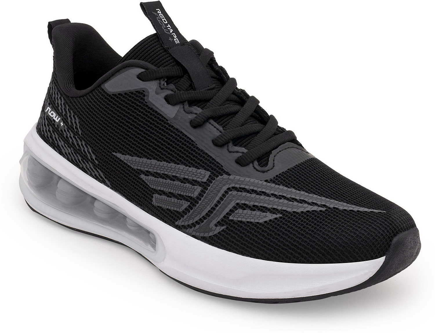 RED TAPE Athleisure Sports Shoes for Men | Soft Cushioned Insole, Slip-Resistance Walking Shoes For Men (Black, White , 6) - Image 1