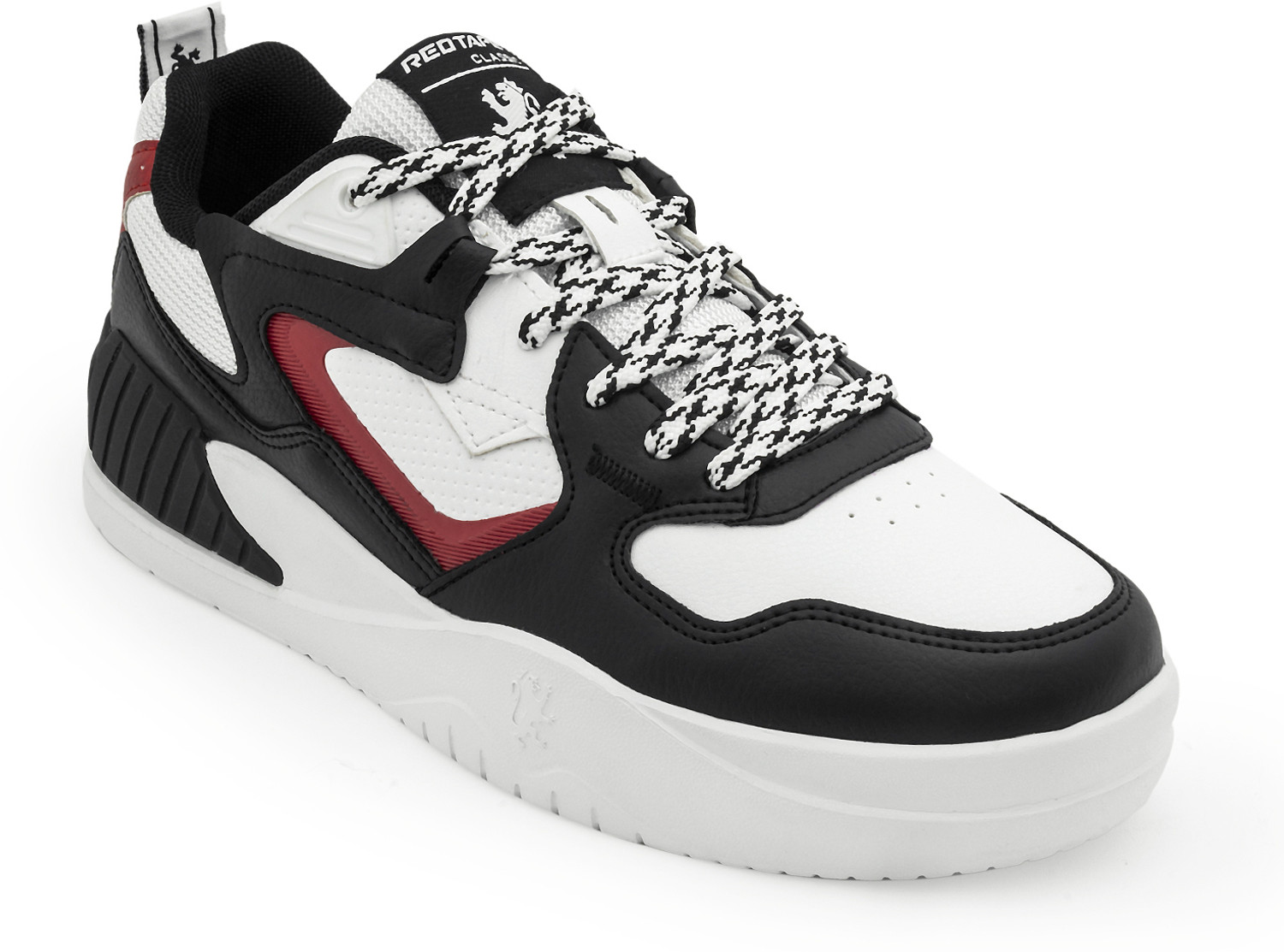 RED TAPE Lifestyle Sneaker Shoes for Men | Elegantly Rounded Front, Soothing Insole Sneakers For Men (White, Red , 9) - Image 1