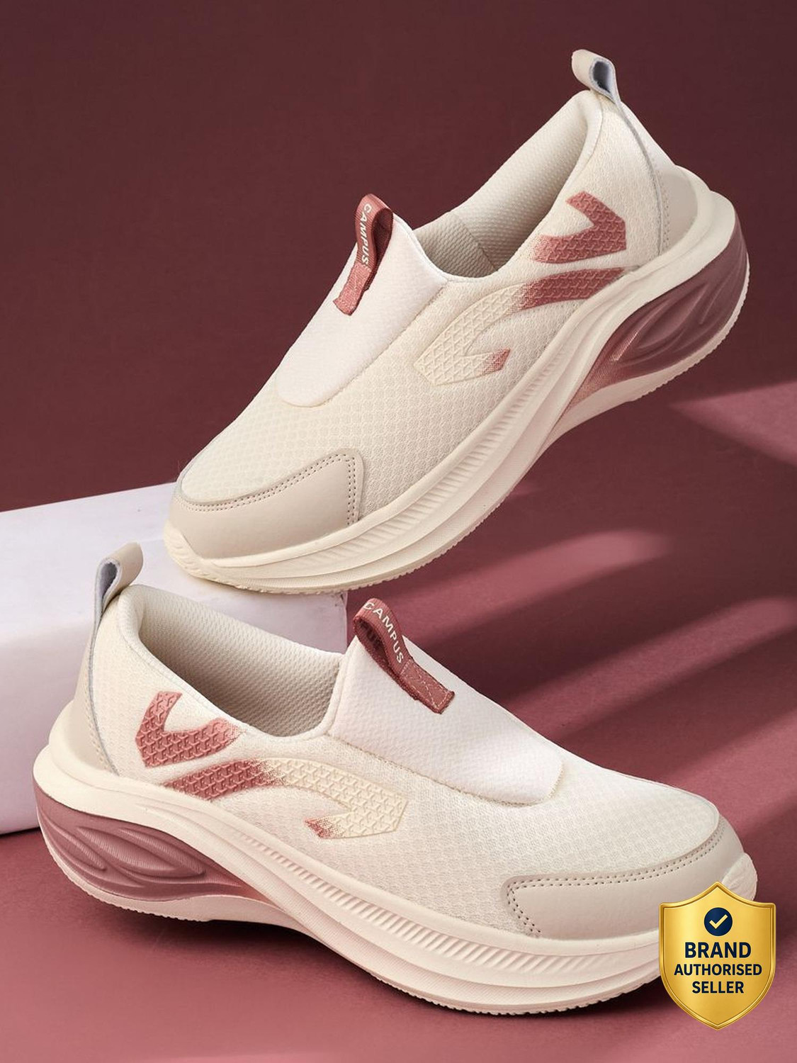 CAMPUS GISEL Walking Shoes For Women (White , 6) - Image 1