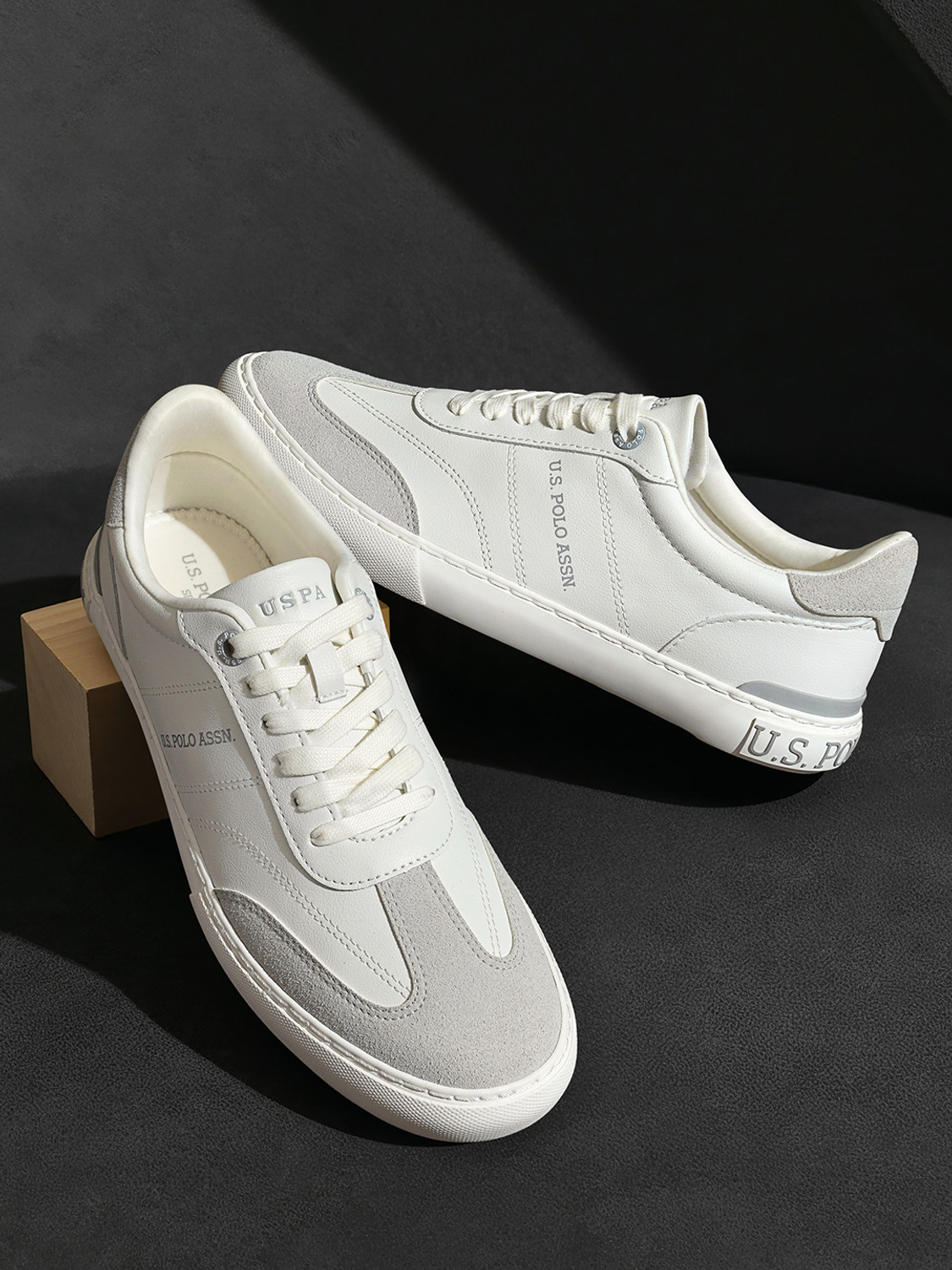 U.S. POLO ASSN. GIAN 4.0 Sneakers For Men (White , 8) - Image 1