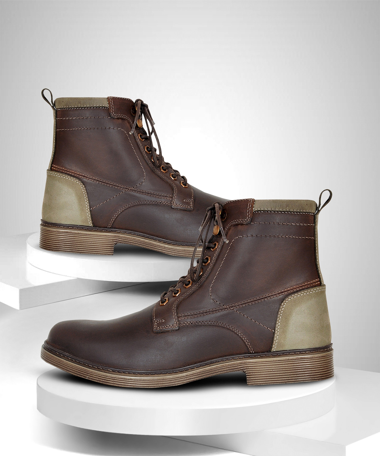 Allen Cooper Brown Boots (Size 10) - Image 1