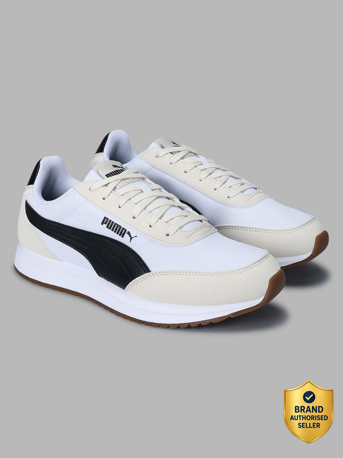 PUMA R78 Lightwind Sneakers For Men (White , 11) - Image 1