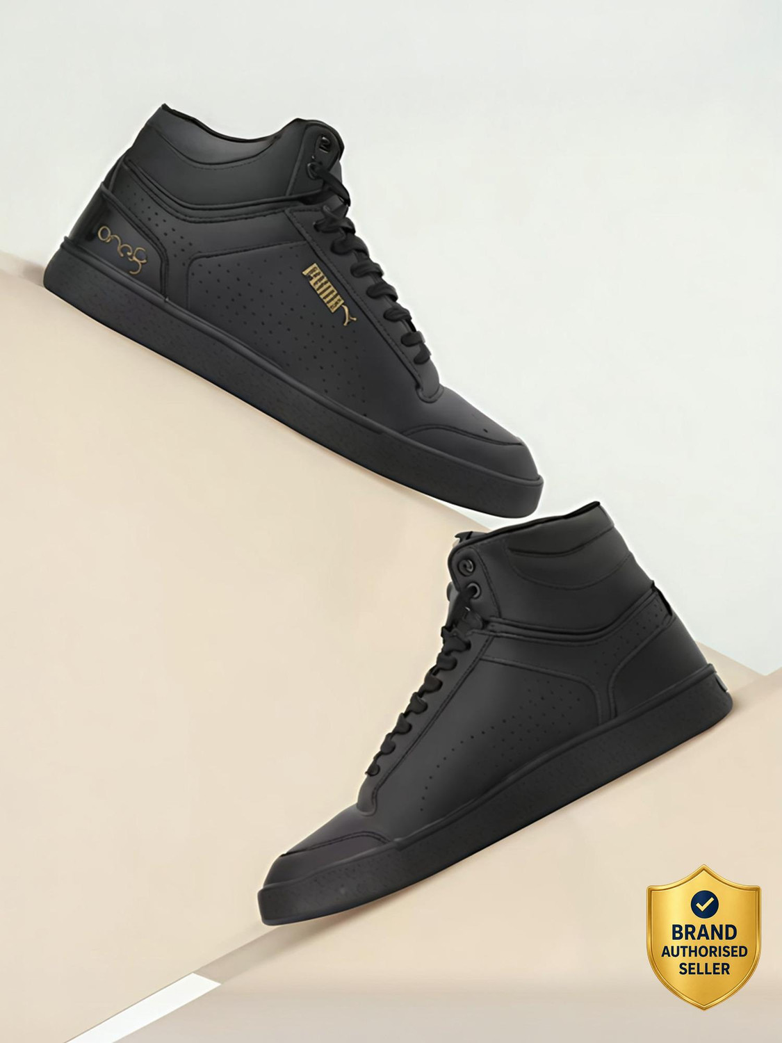 PUMA Shuffle Mid Better V2 Sneakers (Black, UK 7) - Image 1
