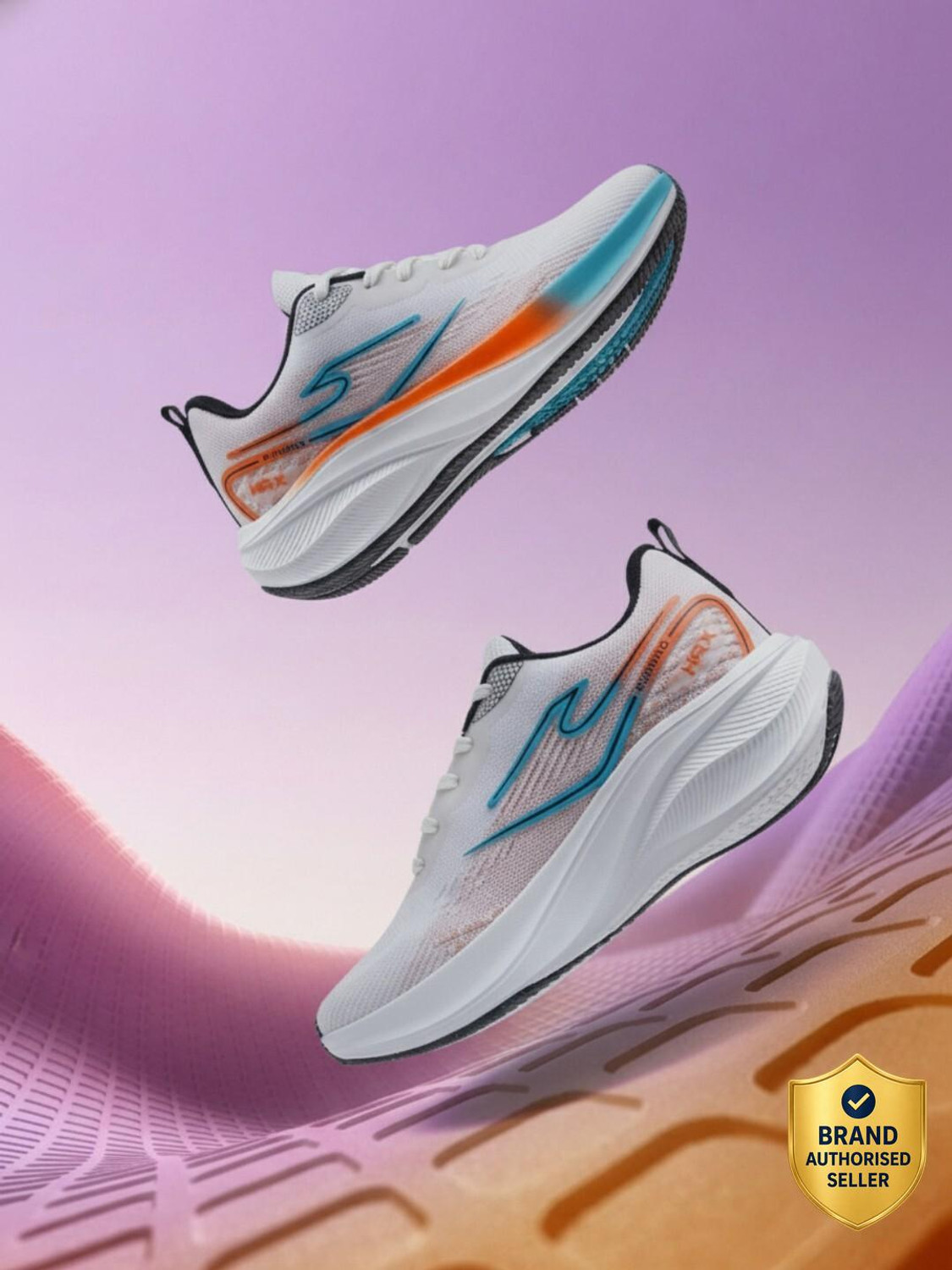 HRX by Hrithik Roshan Lightweight,Comfortable,Trendy,Breathable, Sports Running Shoes For Men (White , 9) - Image 1