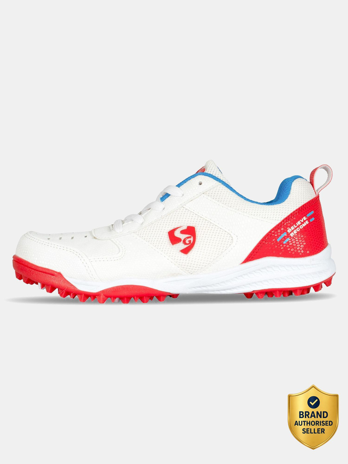 SG FUSION Cricket Shoes For Men (Red , 6) - Image 1