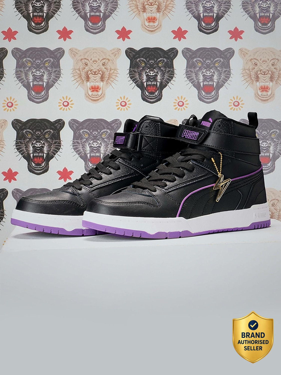 PUMA RBD GAME X HARRDY SANDHU High Tops For Men (Black , 7) - Image 1