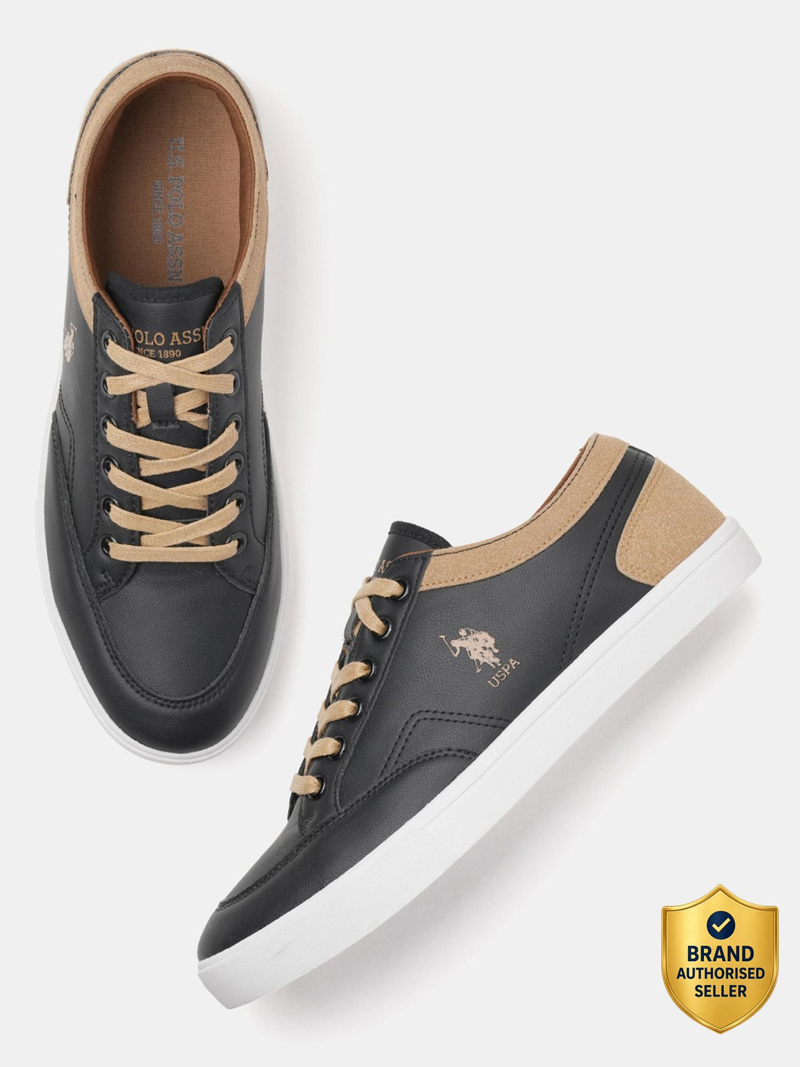 U.S. POLO ASSN. MONTON 7.0 Sneakers Men Black 10 - Image 1