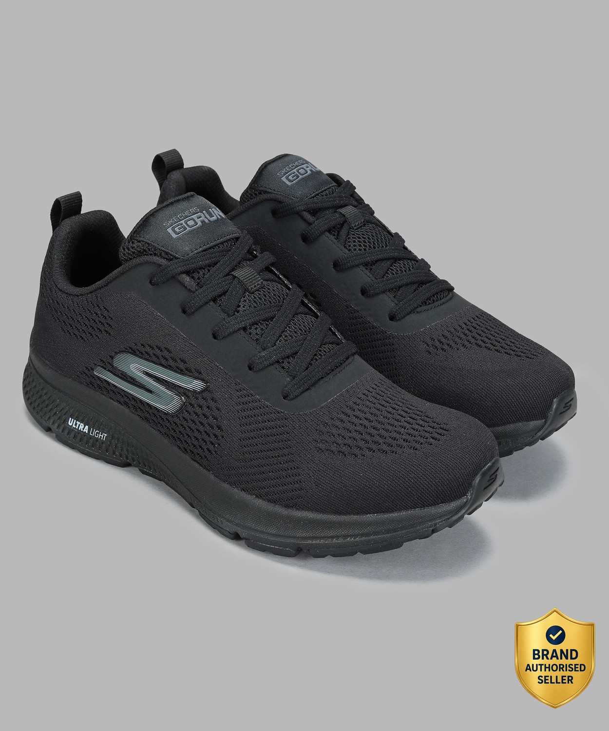 Skechers GO RUN CONSISTENT Running Shoes, Black, Size 6 - Image 1