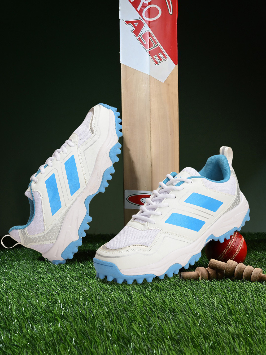 LIBERTY Lacing Sports Shoes | Comfortable and Breathable Lace-Up Gym, Cricket Shoes For Men (Blue , 11) - Image 1