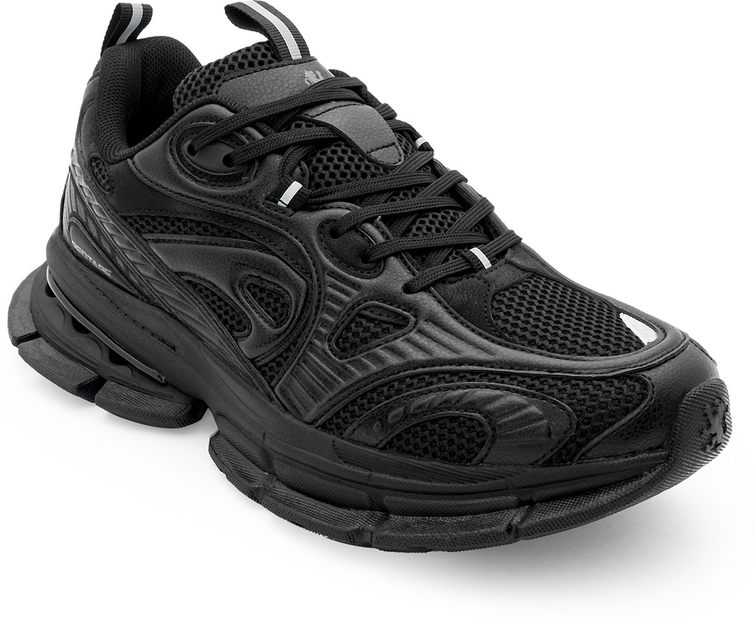 RED TAPE Men's Black Sneakers, Size 6 - Image 1