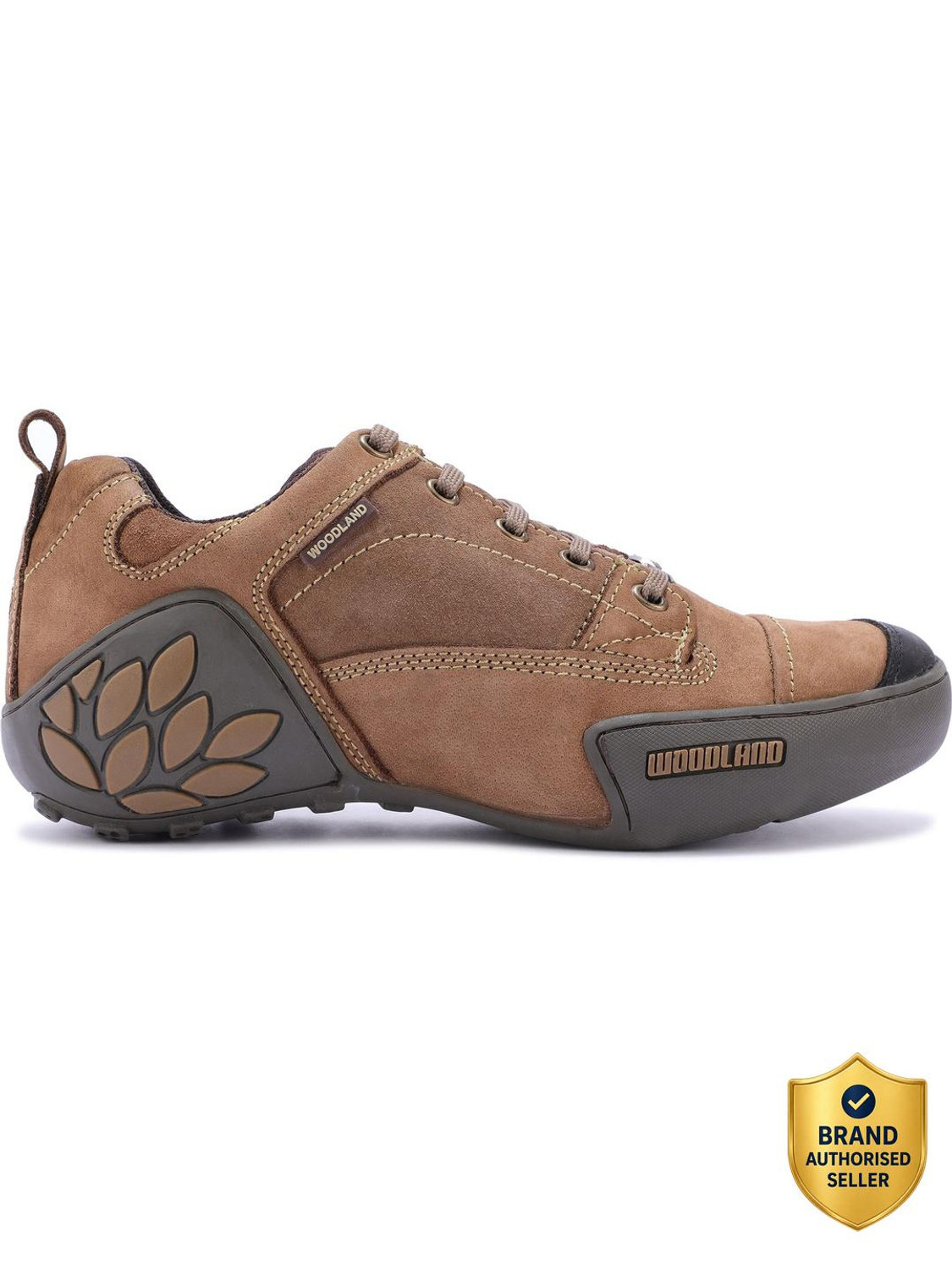 WOODLAND Lace Up Lightweight Breathable Comfortable Daily Use Casuals For Men (Brown , 9) - Image 1