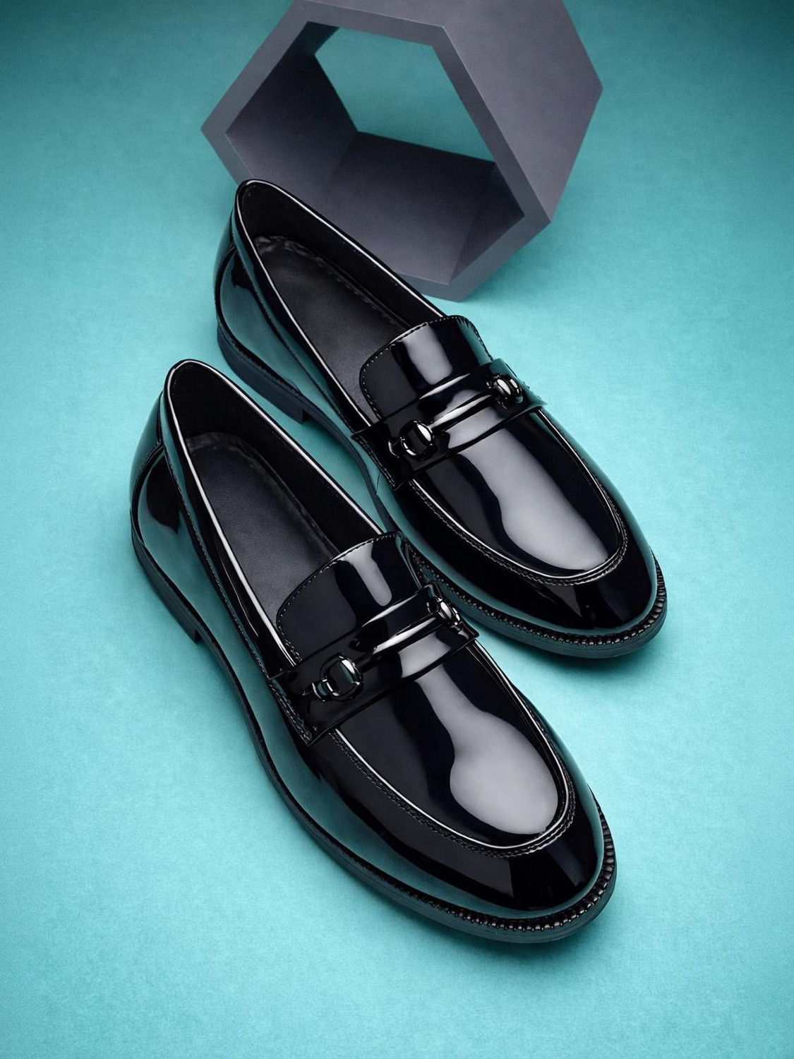 Armanecommers Party Wear For Men Loafers For Men (Black , 7) - Image 1