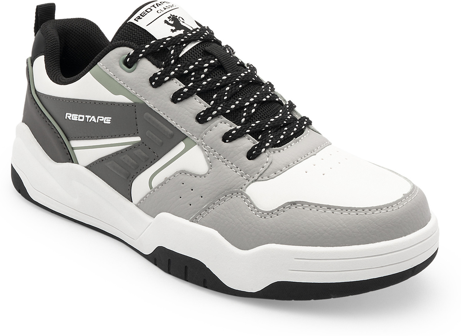 RED TAPE Low Cut Sneaker for Men in Grey Green | Sneaker Sneakers For Men (Grey, Green , 9) - Image 1