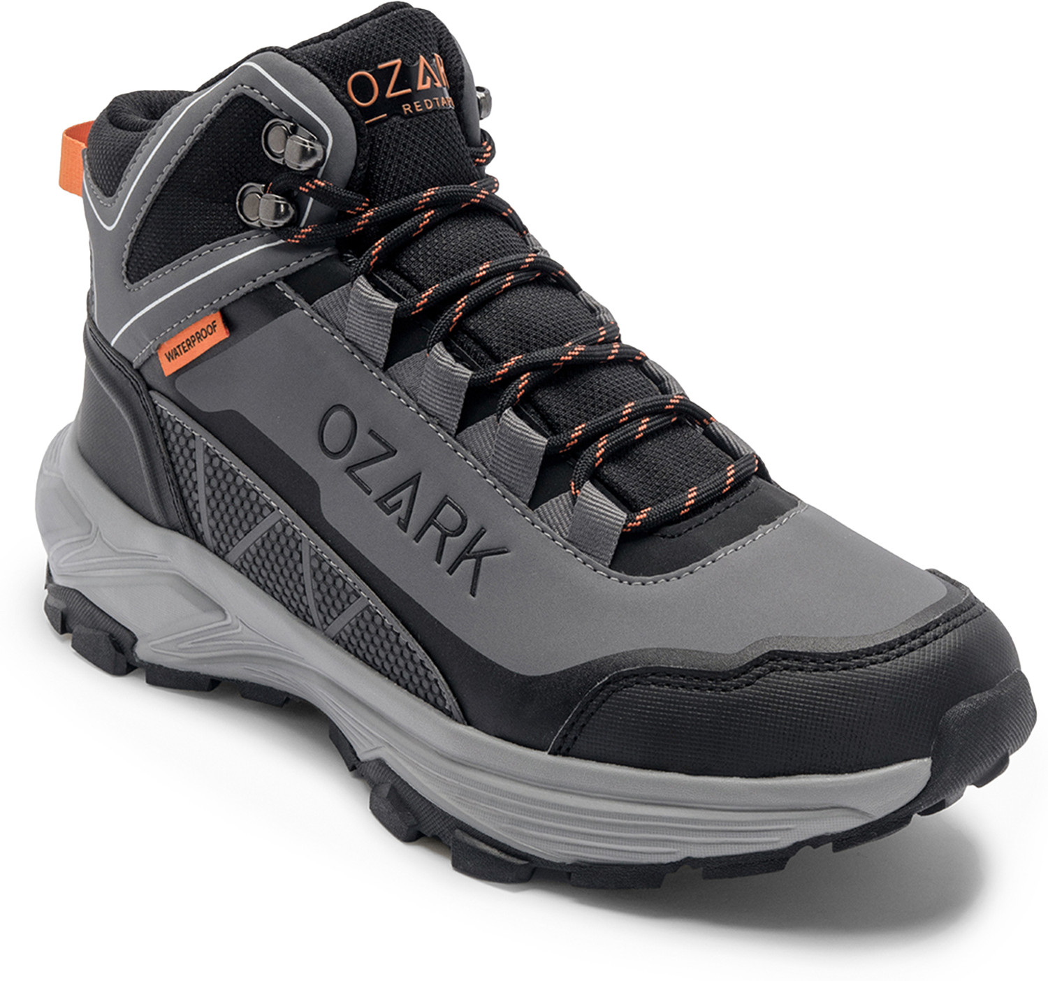 RED TAPE Ozark Hiking Shoes for Men (Grey, 11) - Image 1