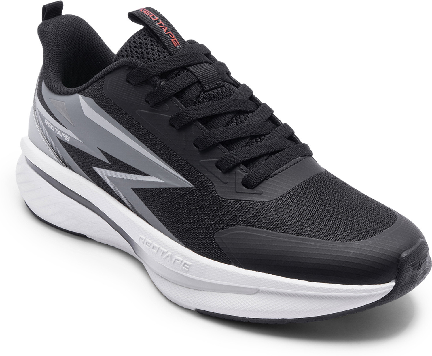 RED TAPE Low Cut Sports Shoes for Men in Black | Sports Shoes Walking Shoes For Men (Black , 8) - Image 1