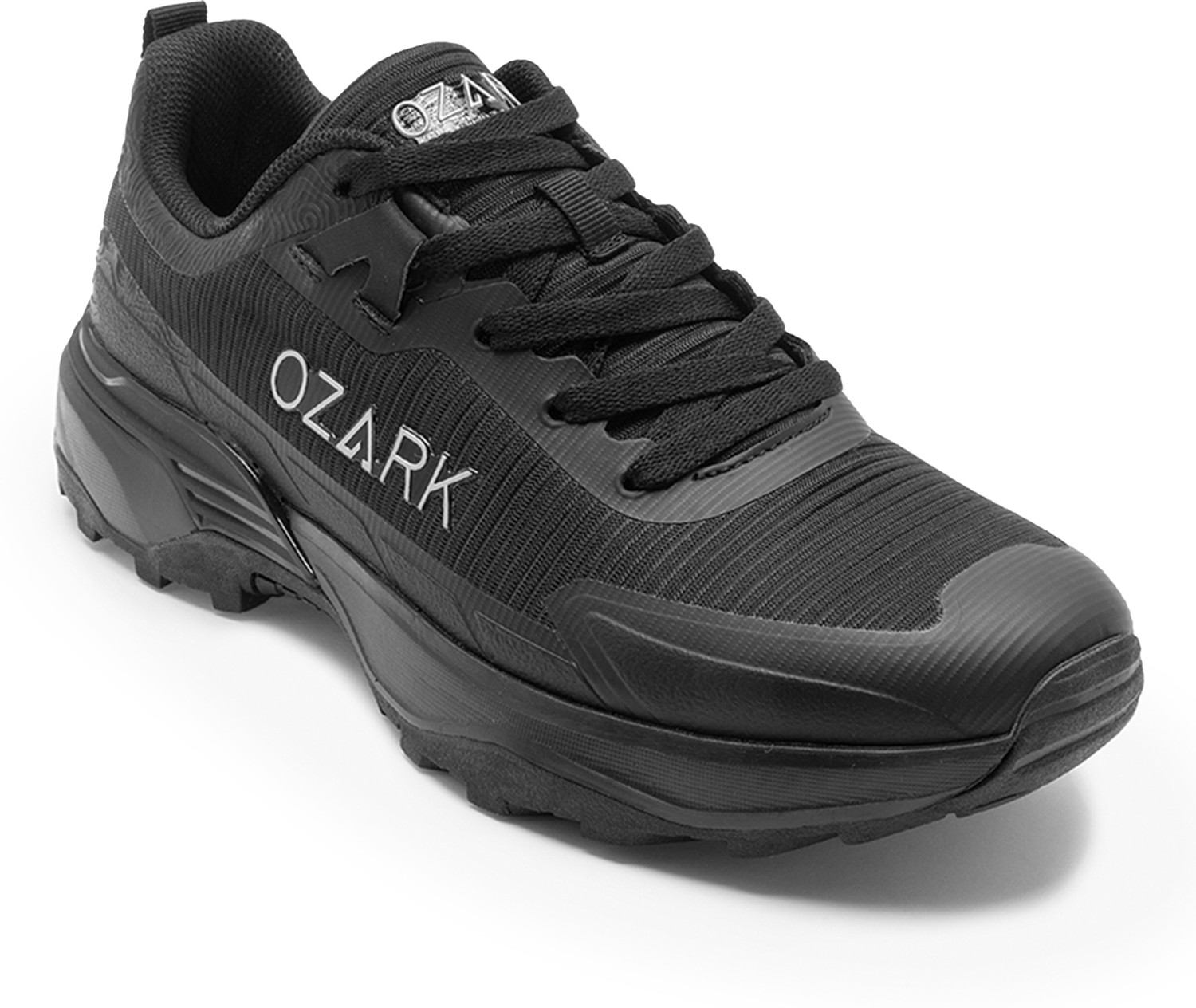 RED TAPE Ozark by Red Tape Trekking Shoes for Men | Low-Cut Trek-Ready Stability Hiking & Trekking Shoes For Men (Black , 9) - Image 1