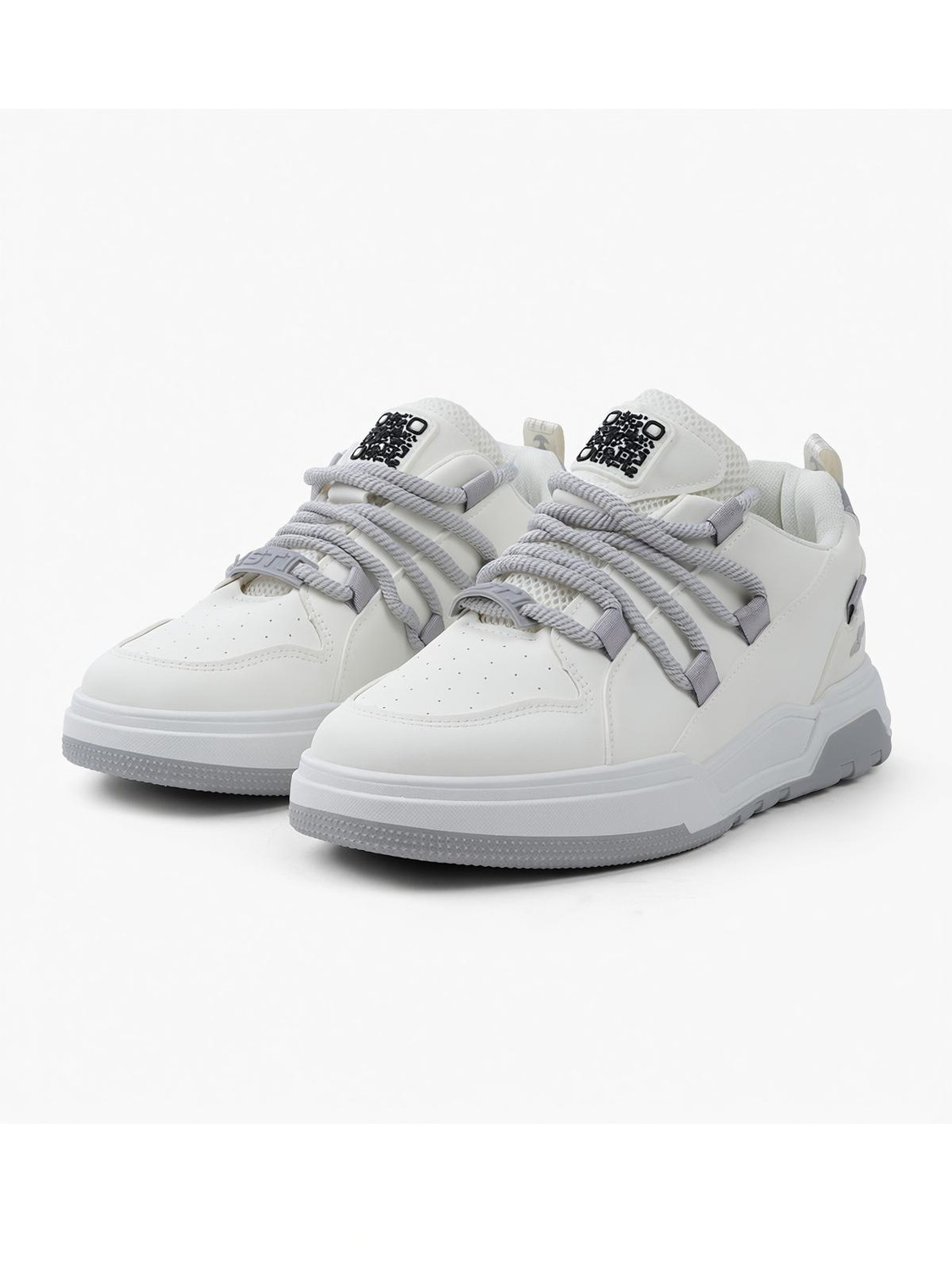 SOLETHREADS Trendy Sneakers for Daily Use Casuals For Men (White , 11) - Image 1