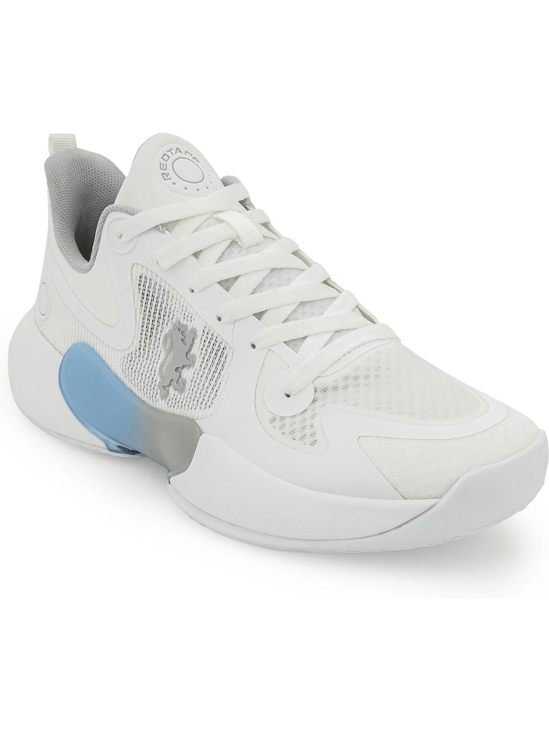 RED TAPE Elevated Everyday Style | Streetwear Fashion Basketball Shoes For Men (White, Grey , 8) - Image 1