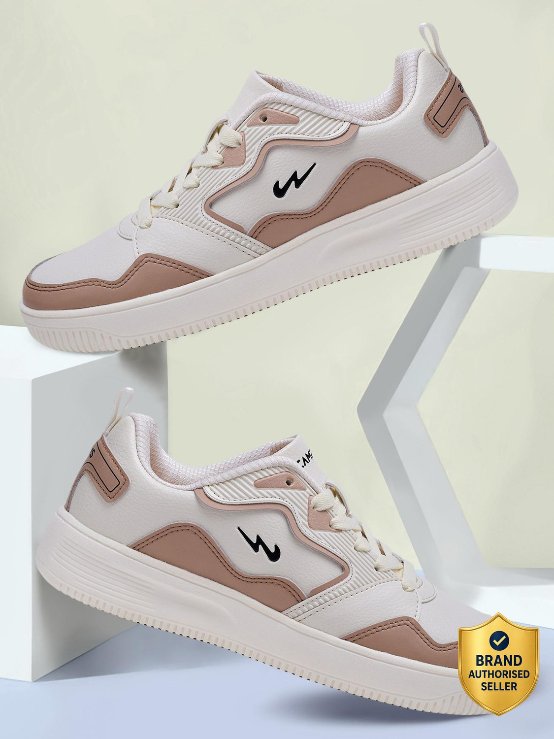 CAMPUS OGL-06 Women's Sneakers, Off White, Size 4 - Image 1