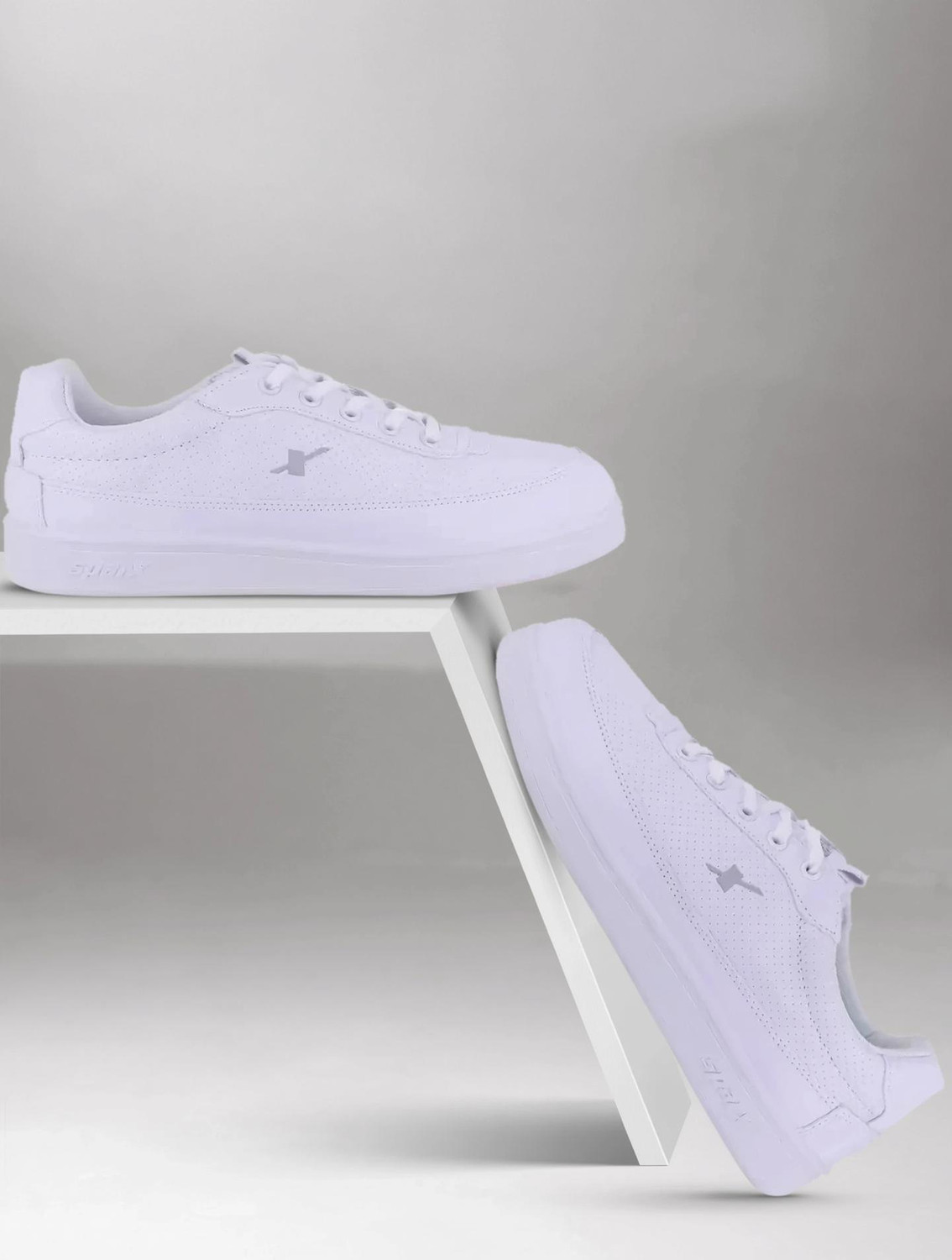 Sparx SM 734 Men's White Sneakers (Size 9) - Image 1