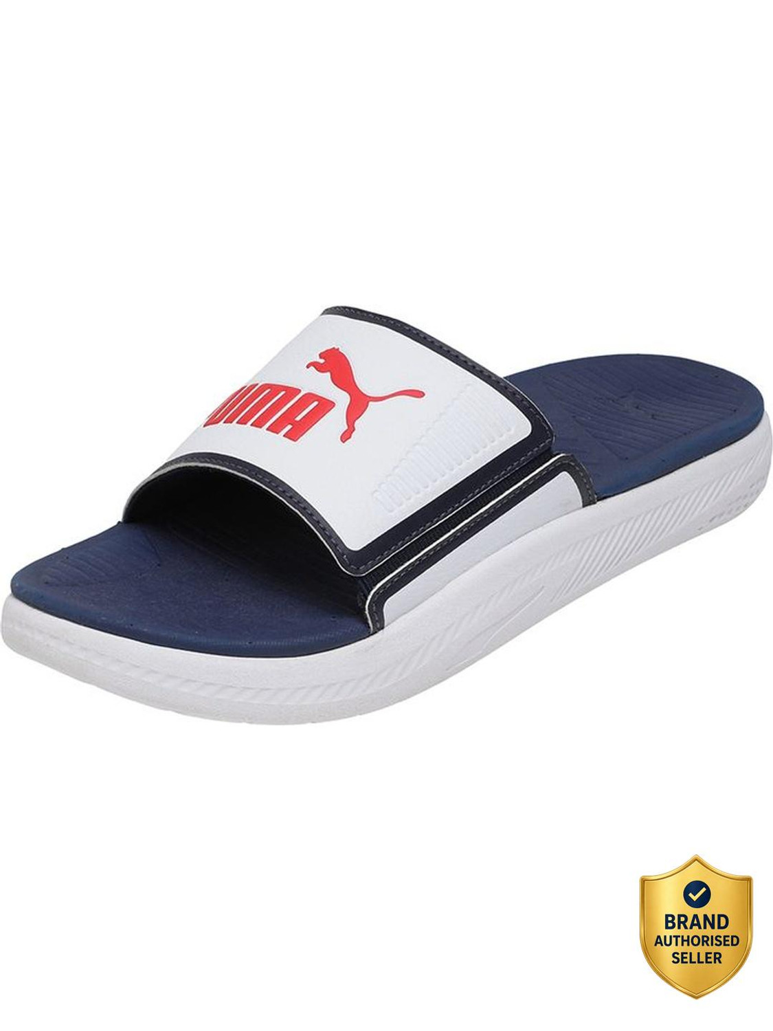 PUMA Softride Slide Sneakers Men White Size 8 - Image 1