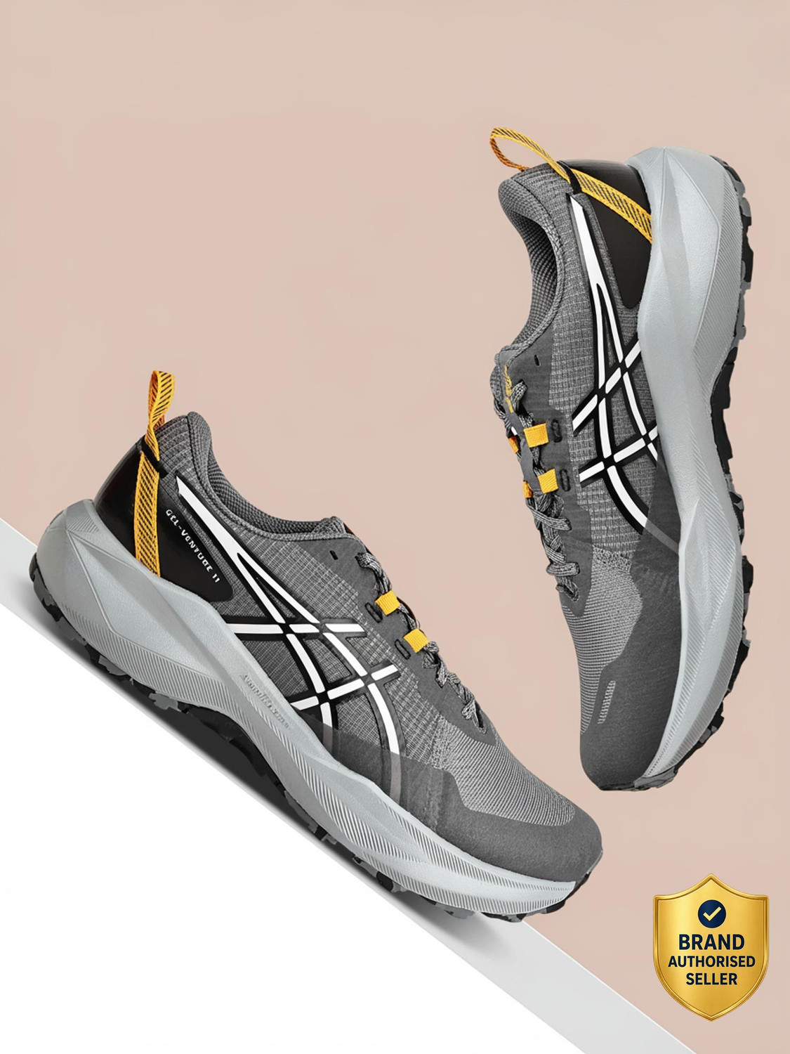 Asics GEL-VENTURE 11 Running Shoes (Grey, UK 8) - Image 1