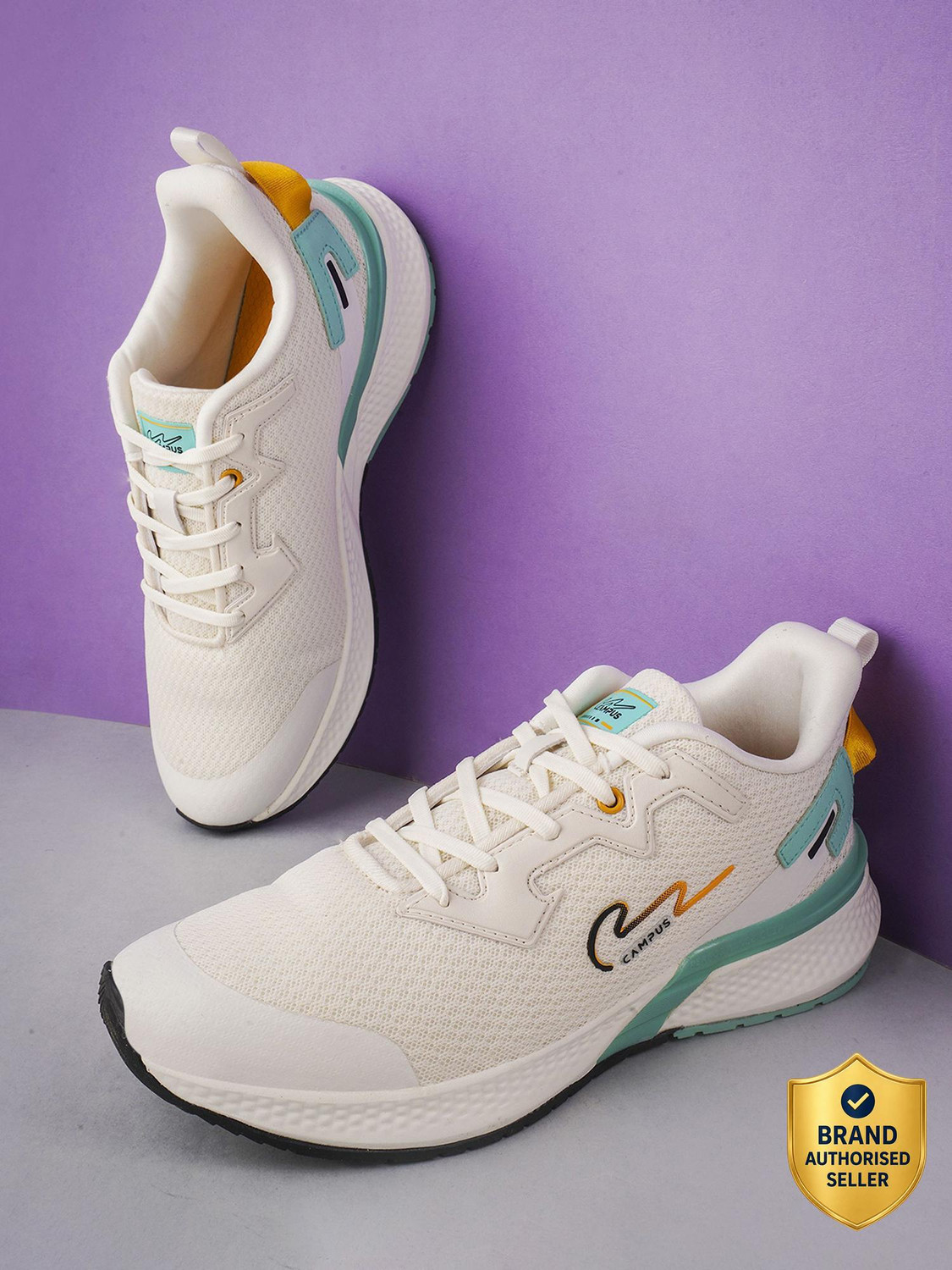CAMPUS CAMP PAUL Running Shoes For Men (White , 7) - Image 1