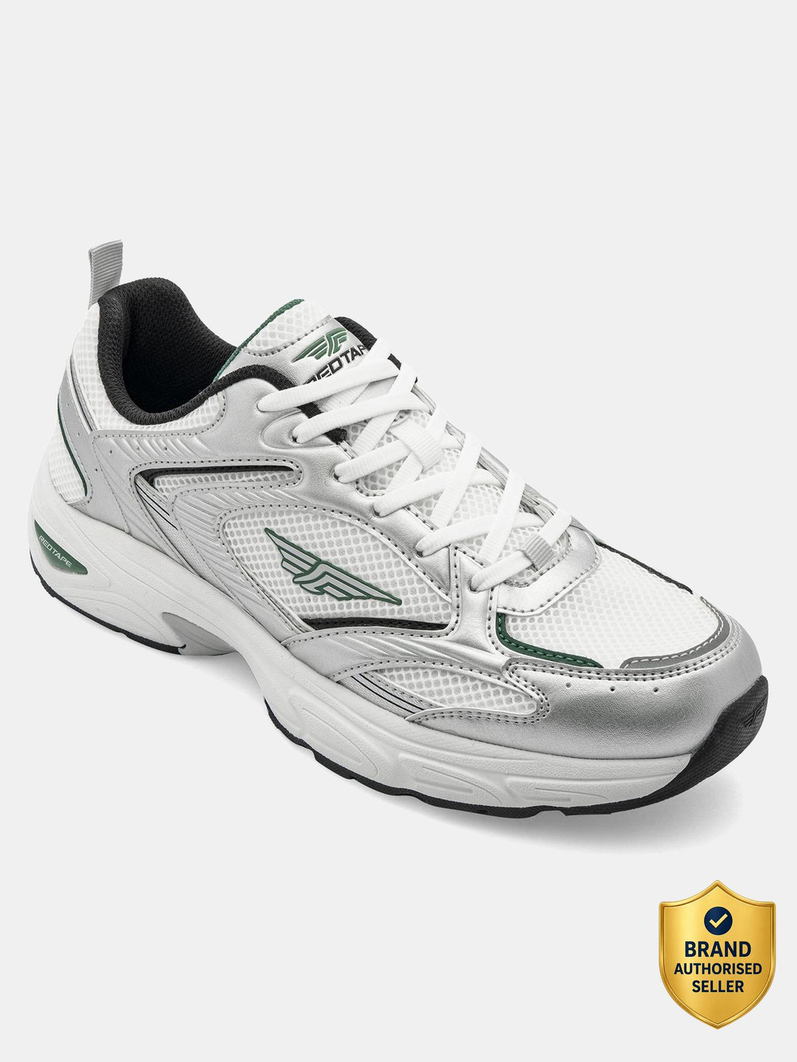 Red Tape Men's Grey Green Casual Sneakers (Size 9) - Image 1