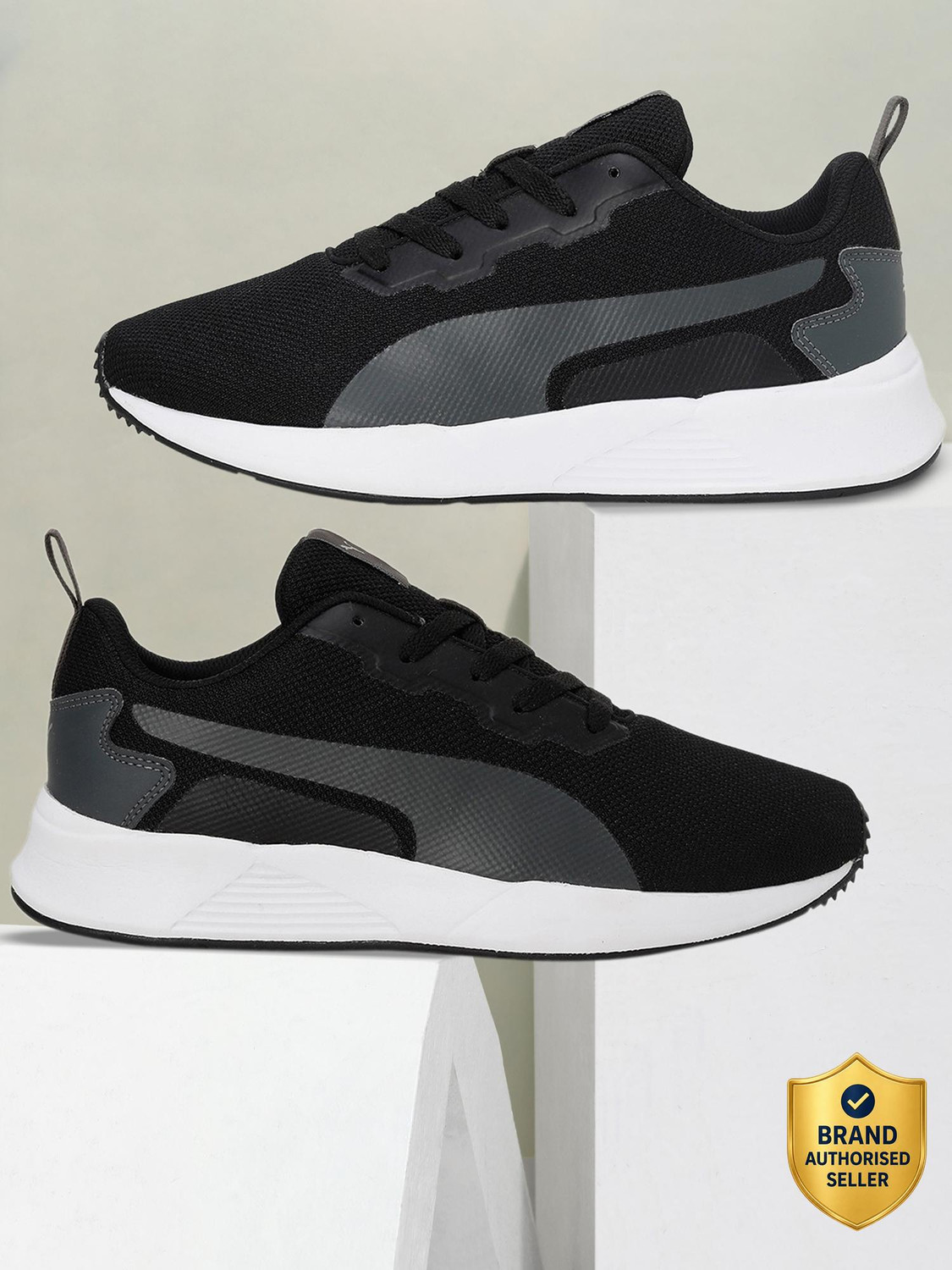 PUMA Pint Sneakers for Men, Grey, Size 8 - Image 1