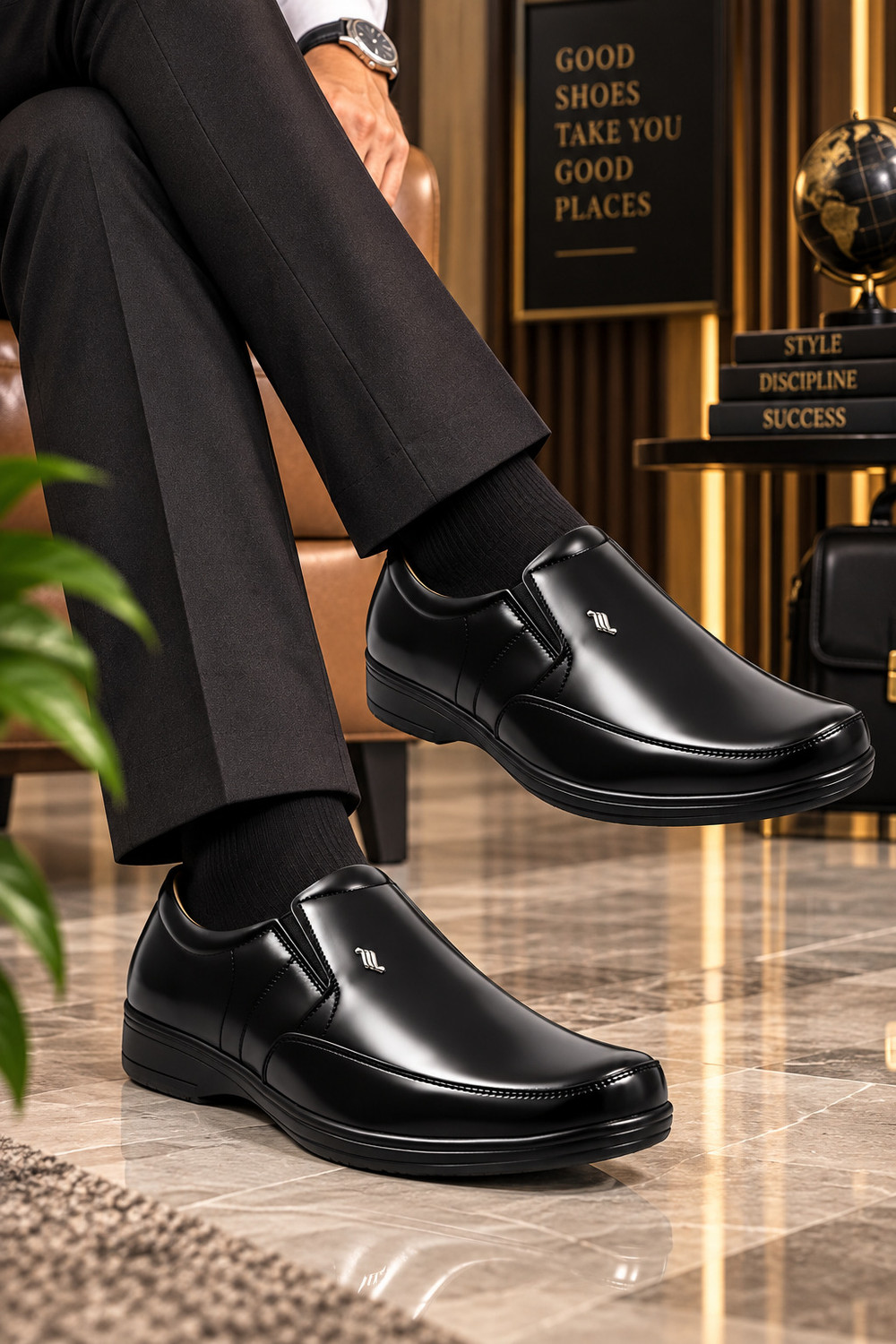Foxkard Men's Formal Shoes Black (Size 7) - Image 1