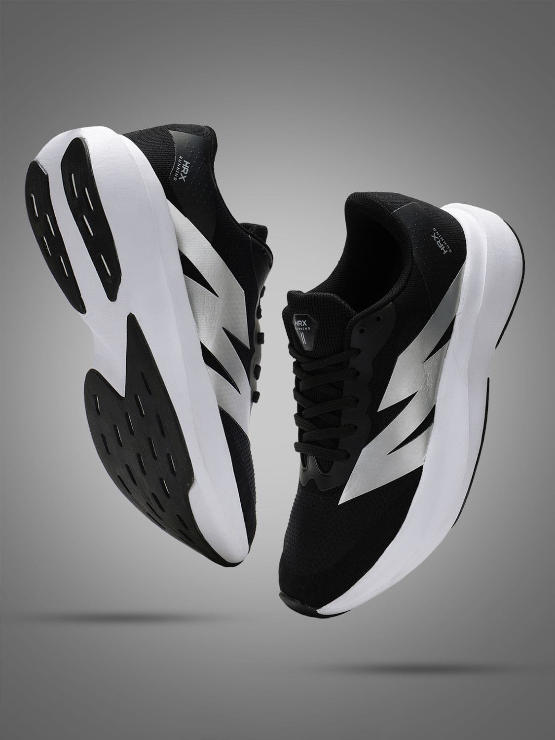 HRX by Hrithik Roshan Sneakers For Men (Black , 8) - Image 1