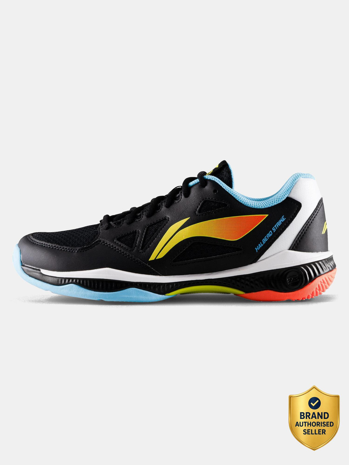 LI-NING Halberd Strike Non-Marking Badminton Shoes (Black, Size 4) - Image 1