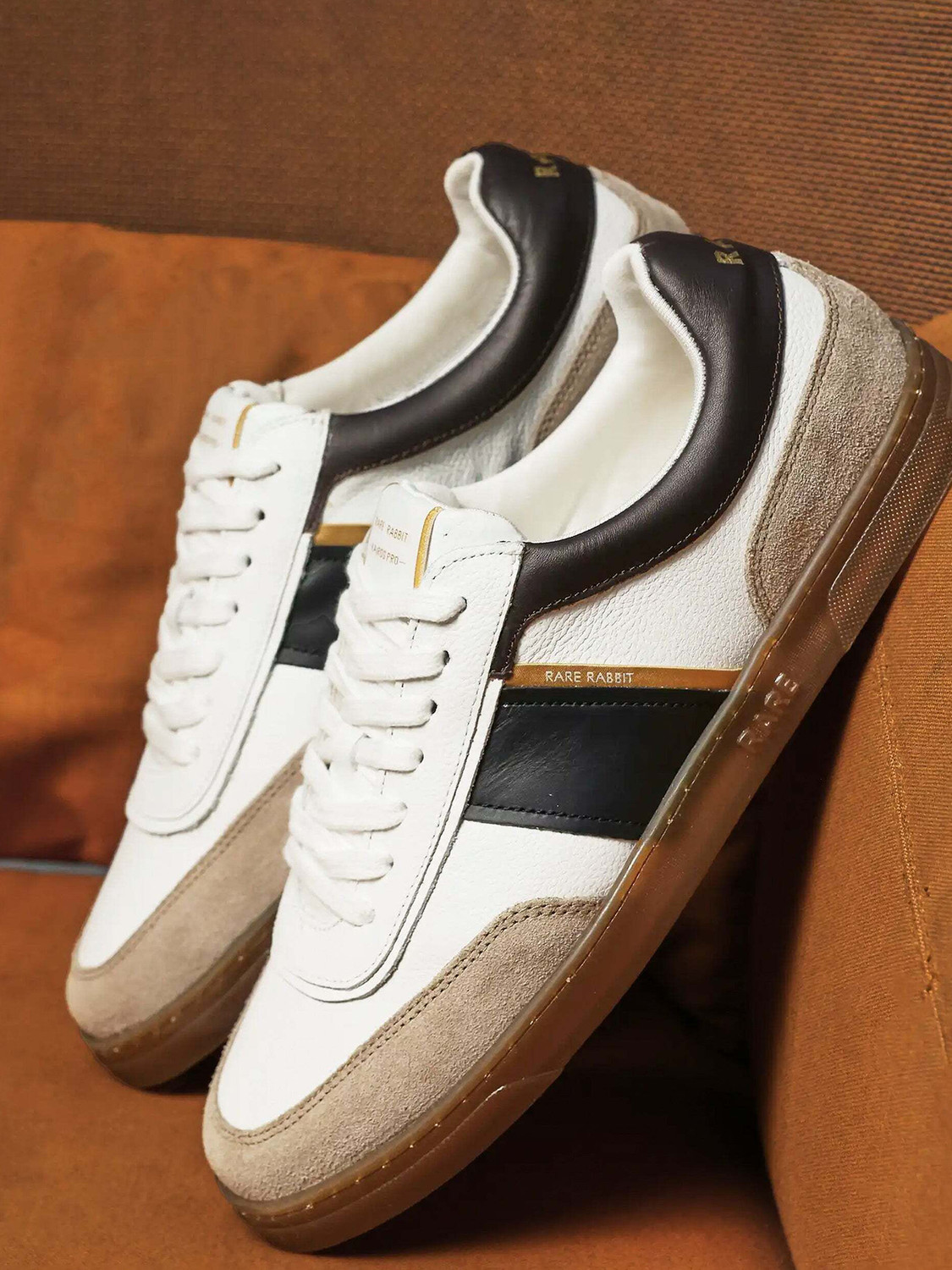 RARE RABBIT KAIROS PRO White Sneakers, Size 10 - Image 1