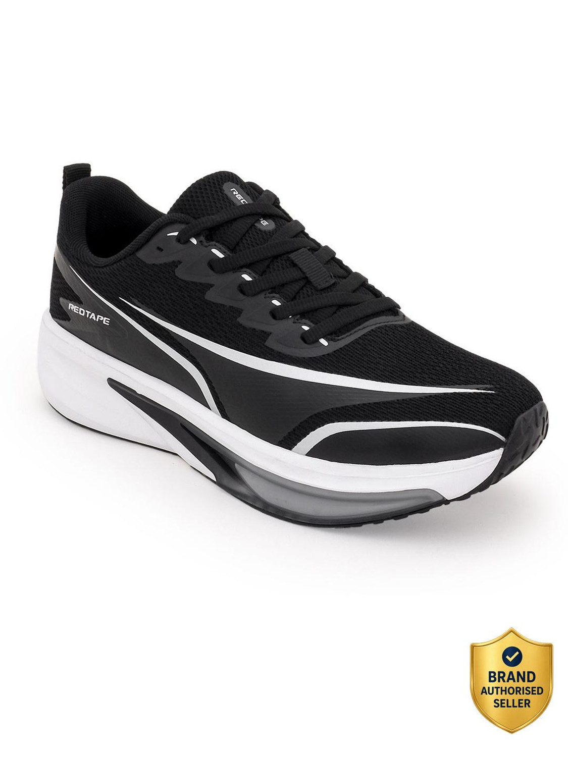 RED TAPE Athleisure Walking Shoes For Men (Black , 9) - Image 1