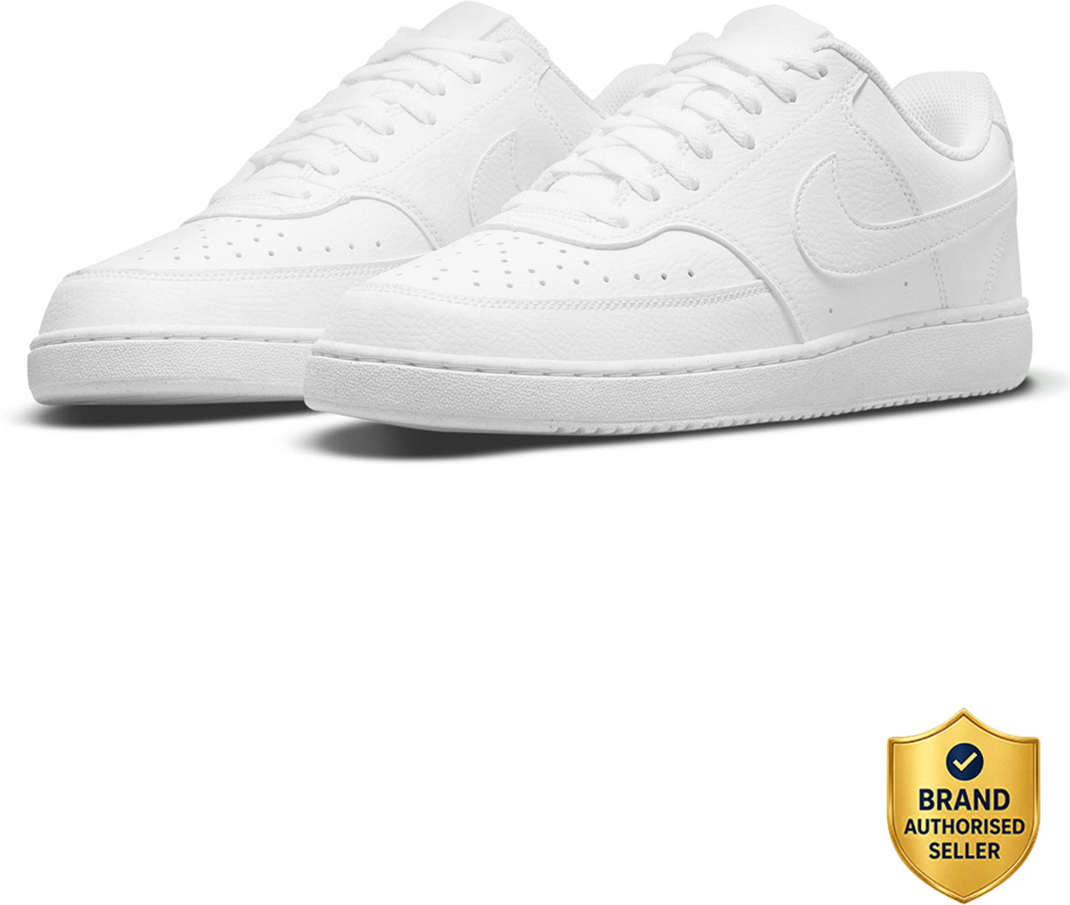 Nike Court Vision LO NN Sneakers for Men (White, UK 8) - Image 1