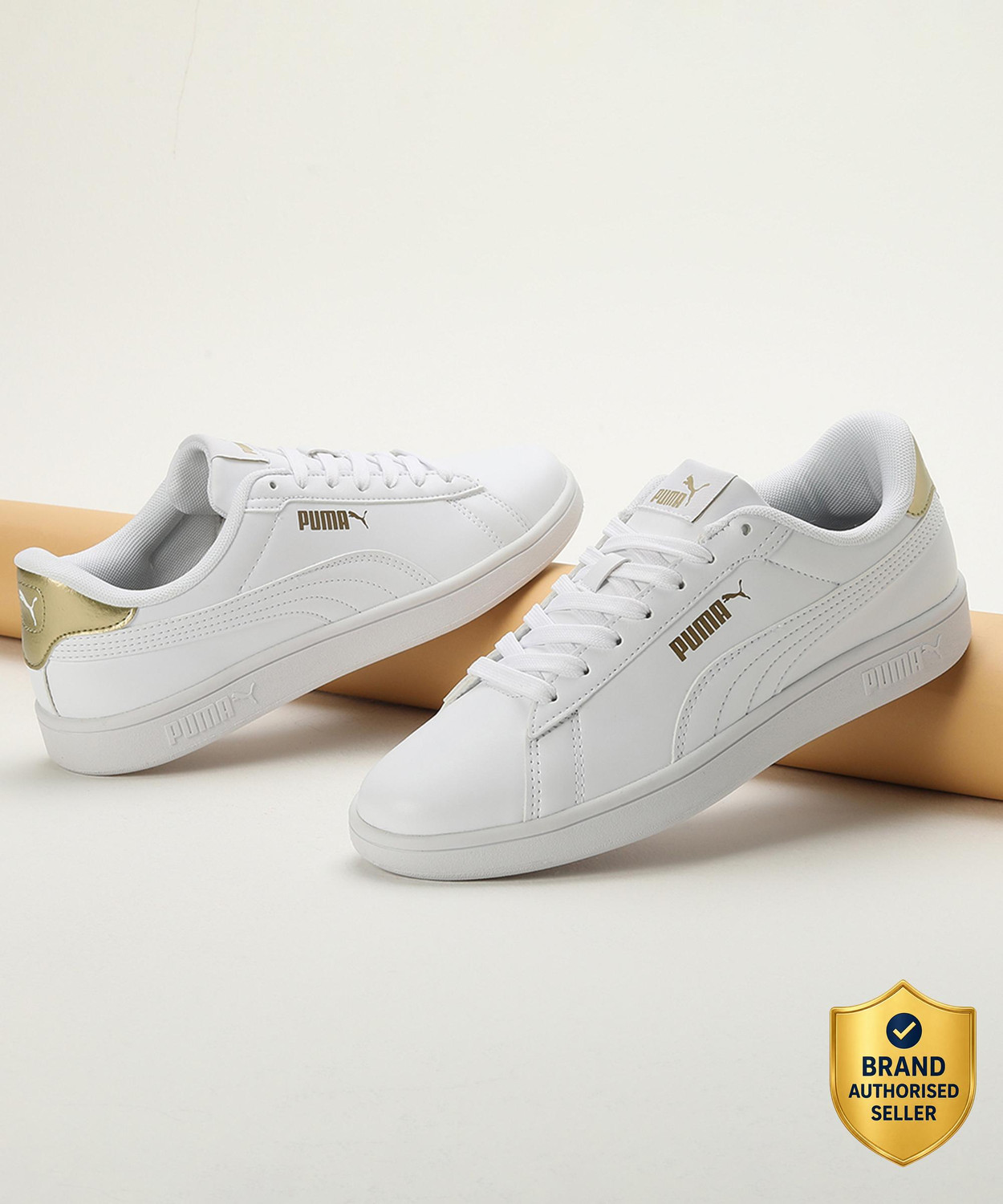 PUMA SMASHS V1 Sneakers For Women (White , 5) - Image 1