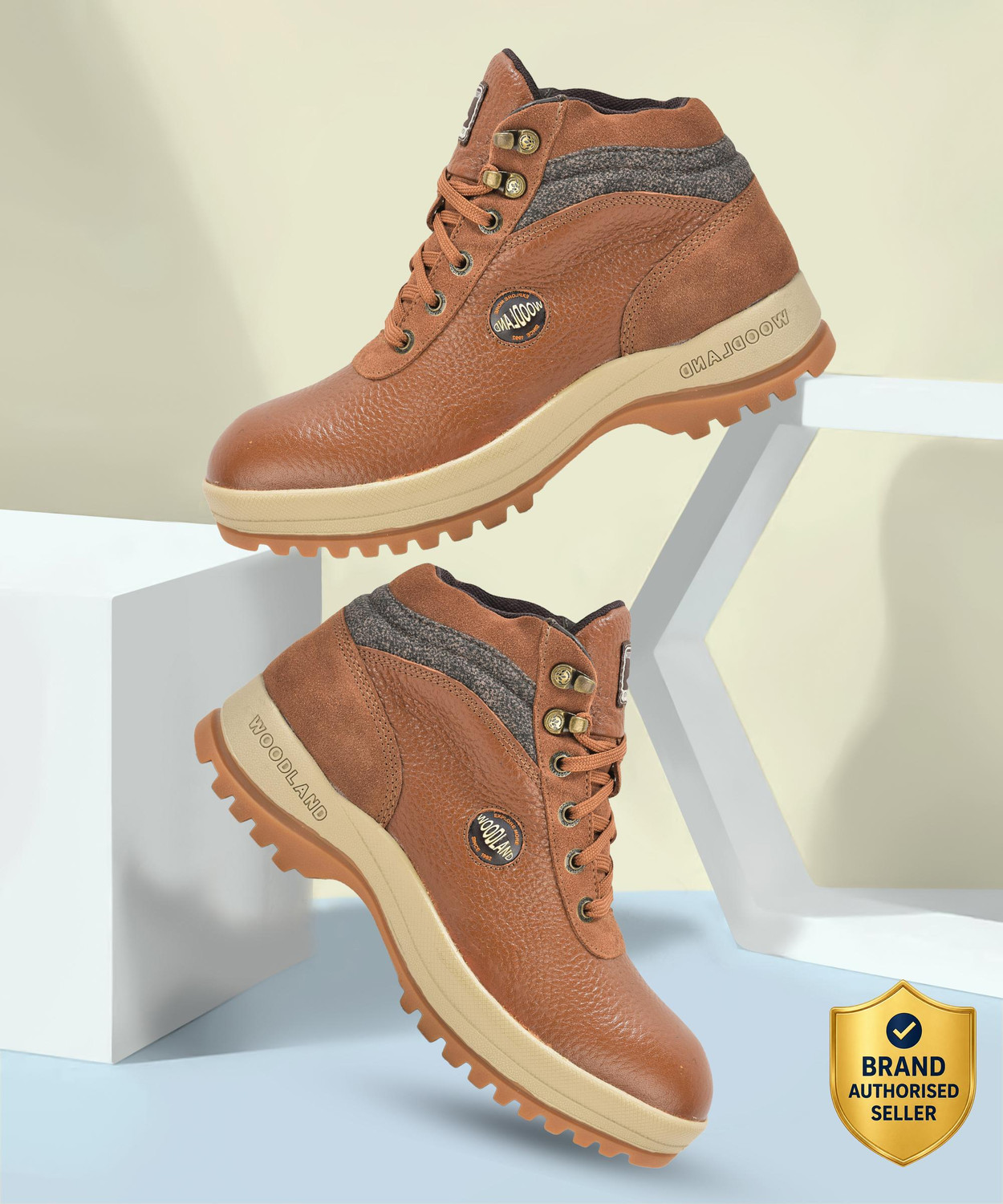 WOODLAND Outdoor Durable Comfortable Everyday High Ankle Boots For Men - Image 1