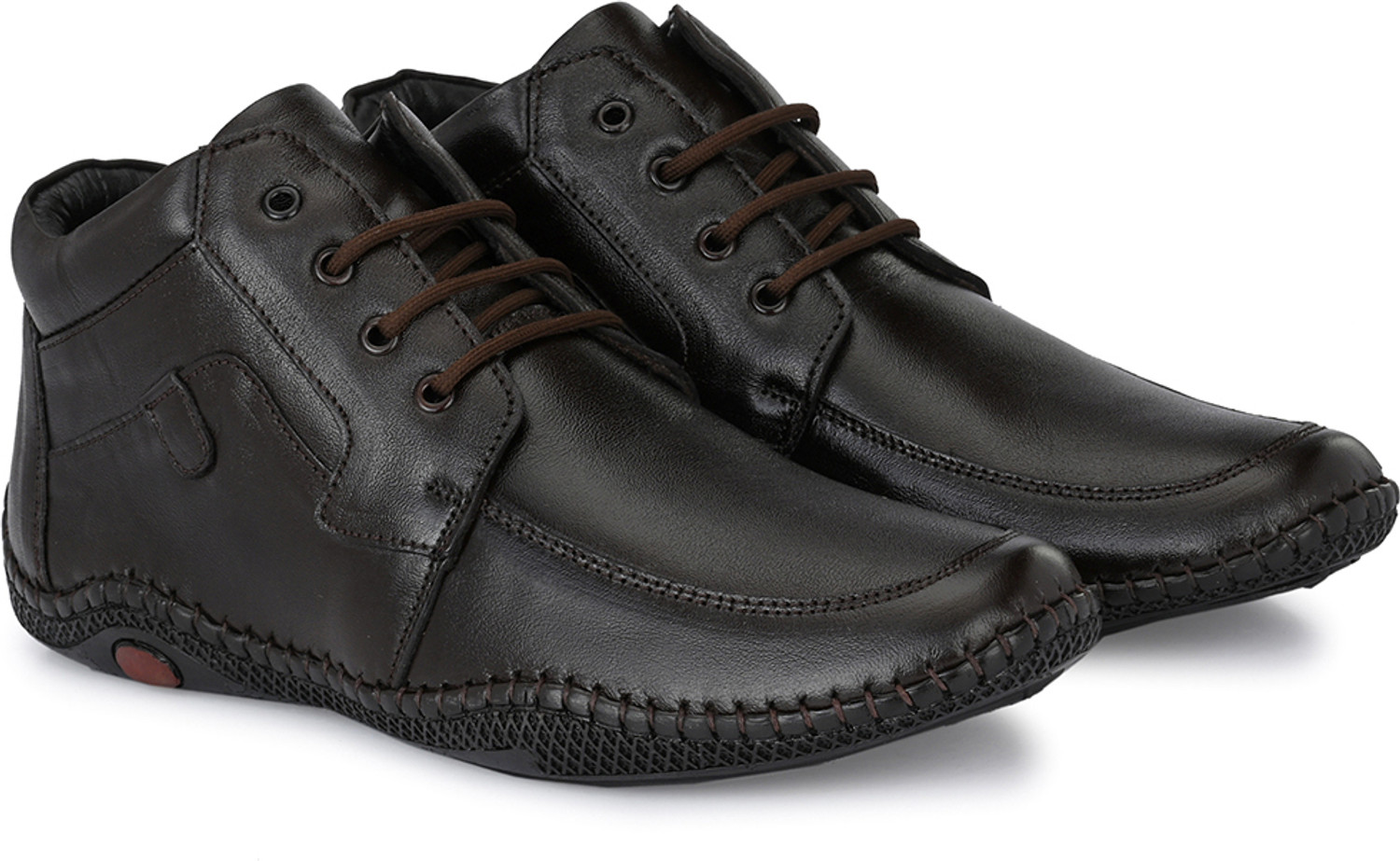 MACTREE Lace Up Shoes for Men (Brown, UK 9) - Image 1