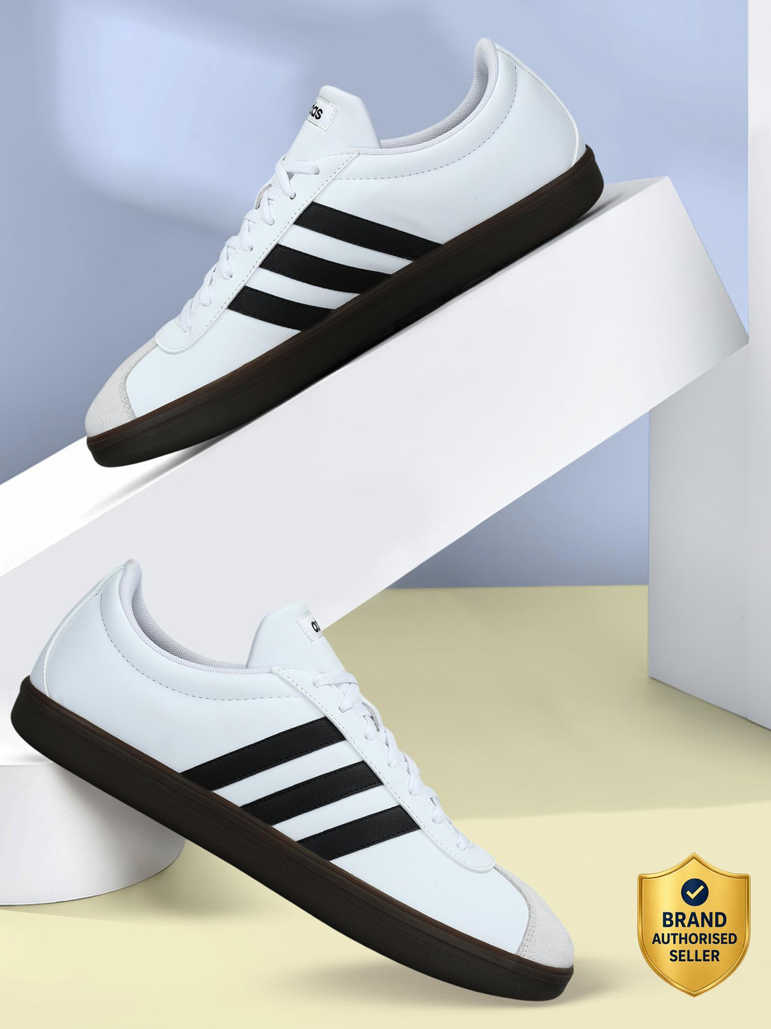 adidas VL Court Base IKD Sneakers White Size 9 - Image 1