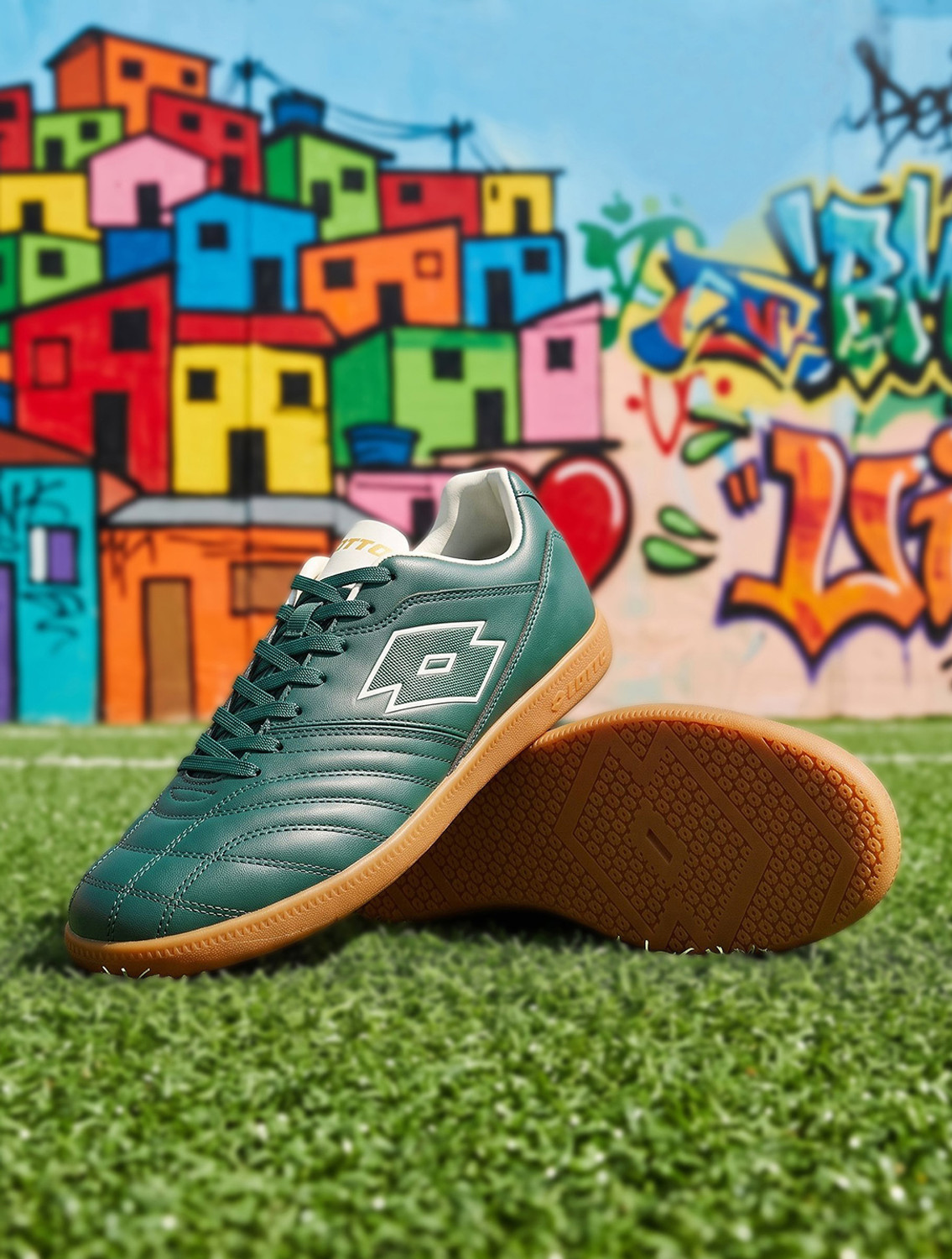 LOTTO Stadio Street Sneakers Men Green Size 7 - Image 1
