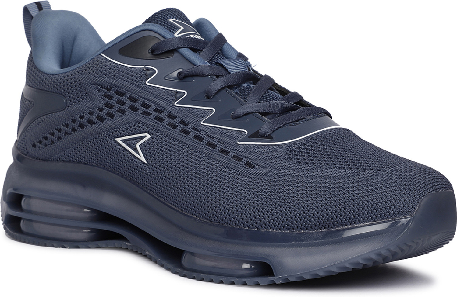POWER CRANK Running Shoes for Men (Navy, Size 10) - Image 1