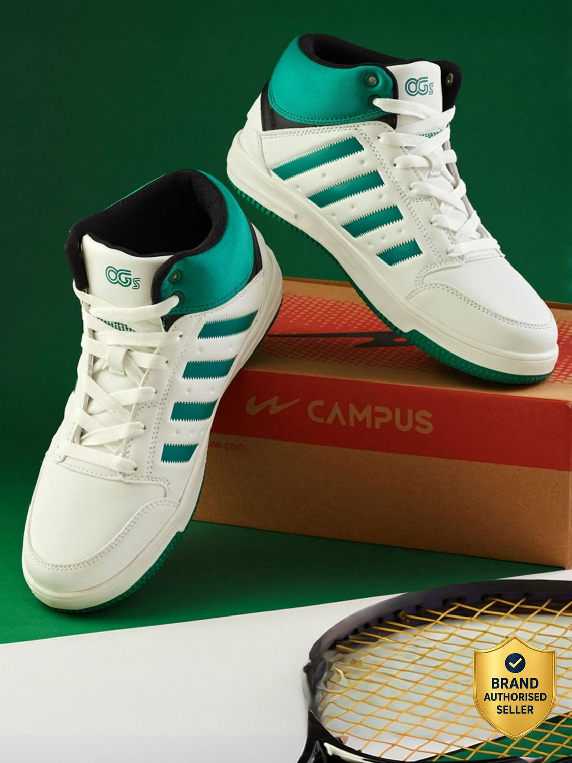 CAMPUS OG-26 High Tops For Men (White , 9) - Image 1