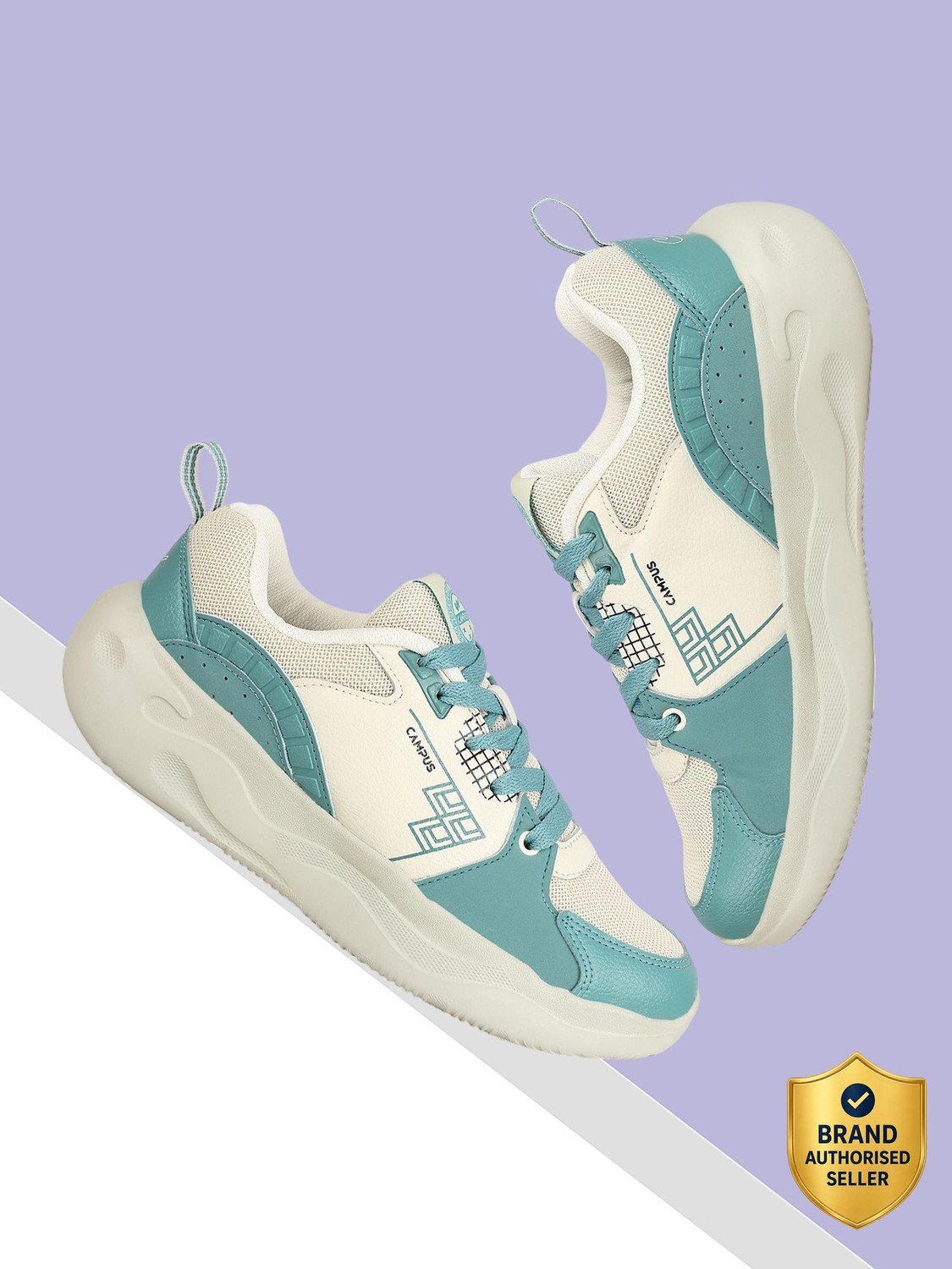 CAMPUS PLATO Sneakers for Men (White, UK 9) - Image 1